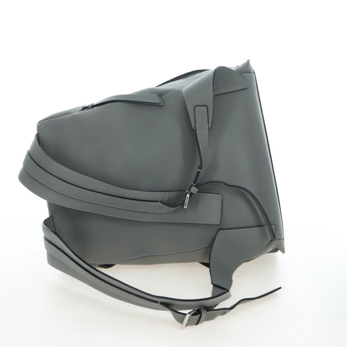 LOEWE Backpack Leather Gray Silver Auth ep15239V - Jerrillo image 10