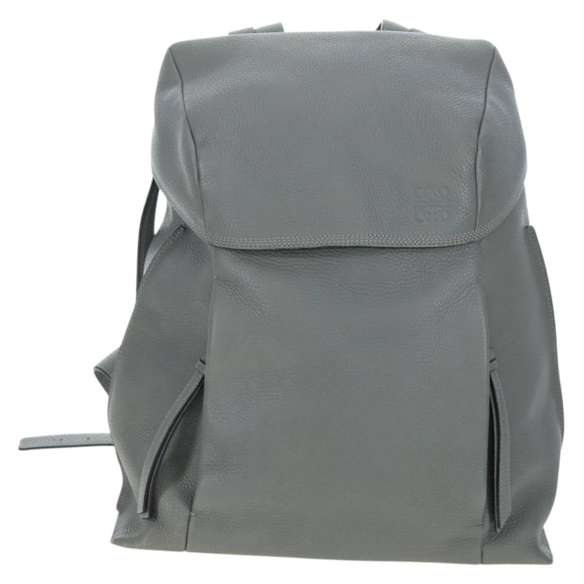 LOEWE Backpack Leather Gray Silver Auth ep15239V - Jerrillo image 2