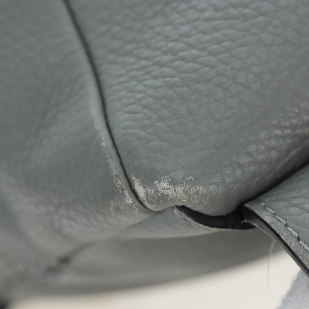 LOEWE Backpack Leather Gray Silver Auth ep15239V - Jerrillo image 8