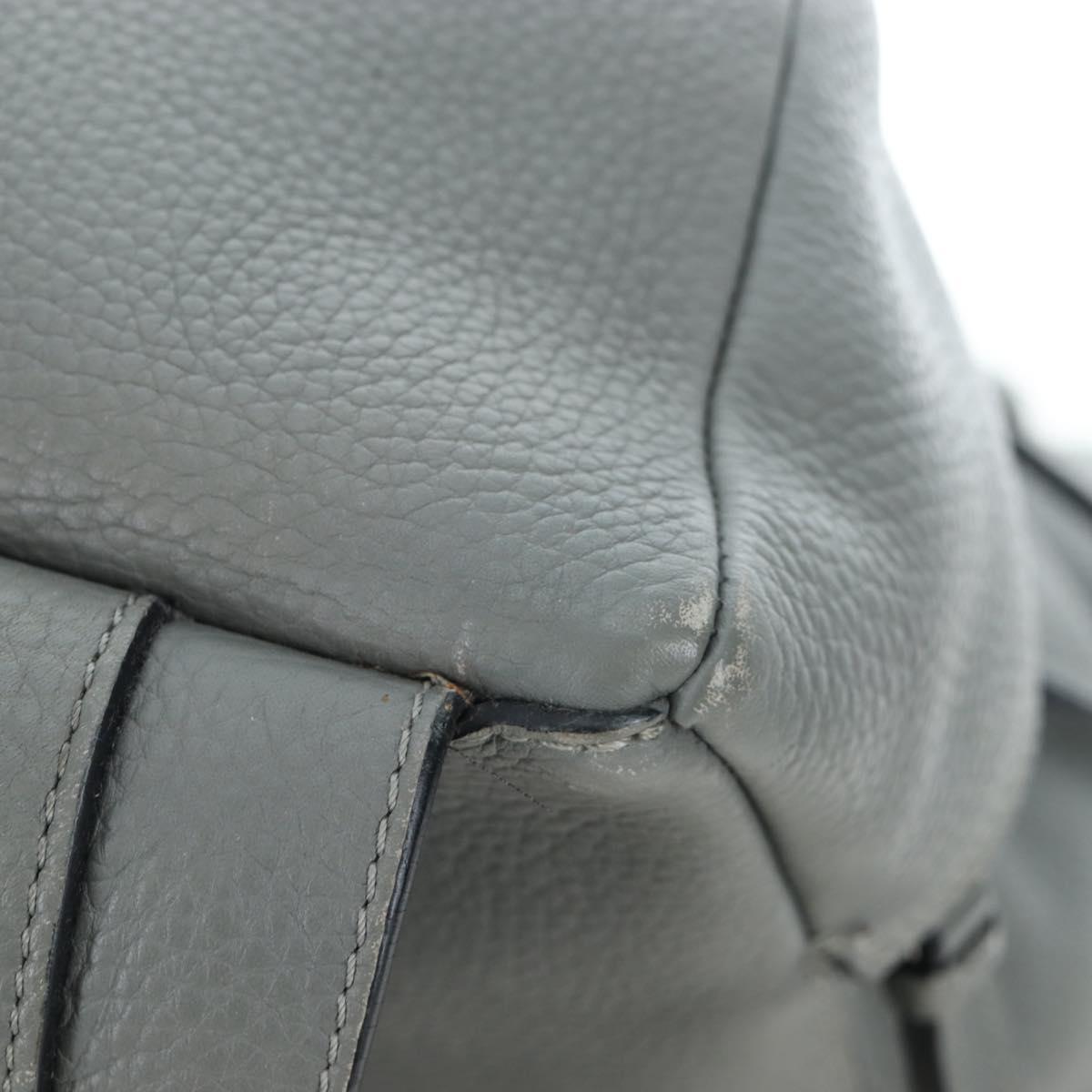 LOEWE Backpack Leather Gray Silver Auth ep15239V - Jerrillo image 9