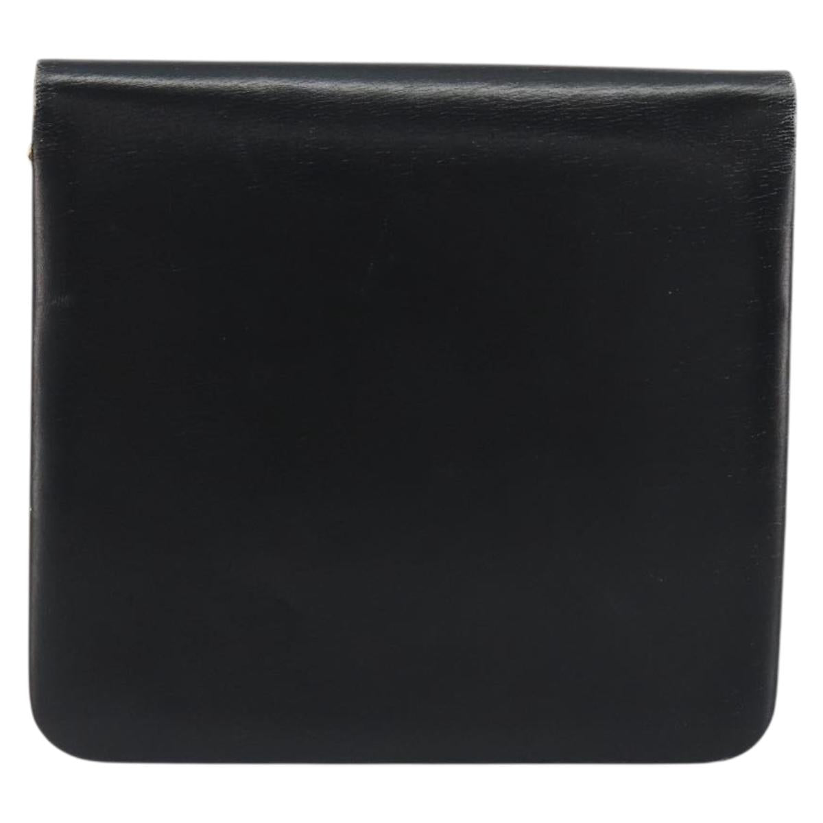 Christian Dior Chain Shoulder Bag Leather Black Gold Tone Auth ep15258 - Jerrillo image 2