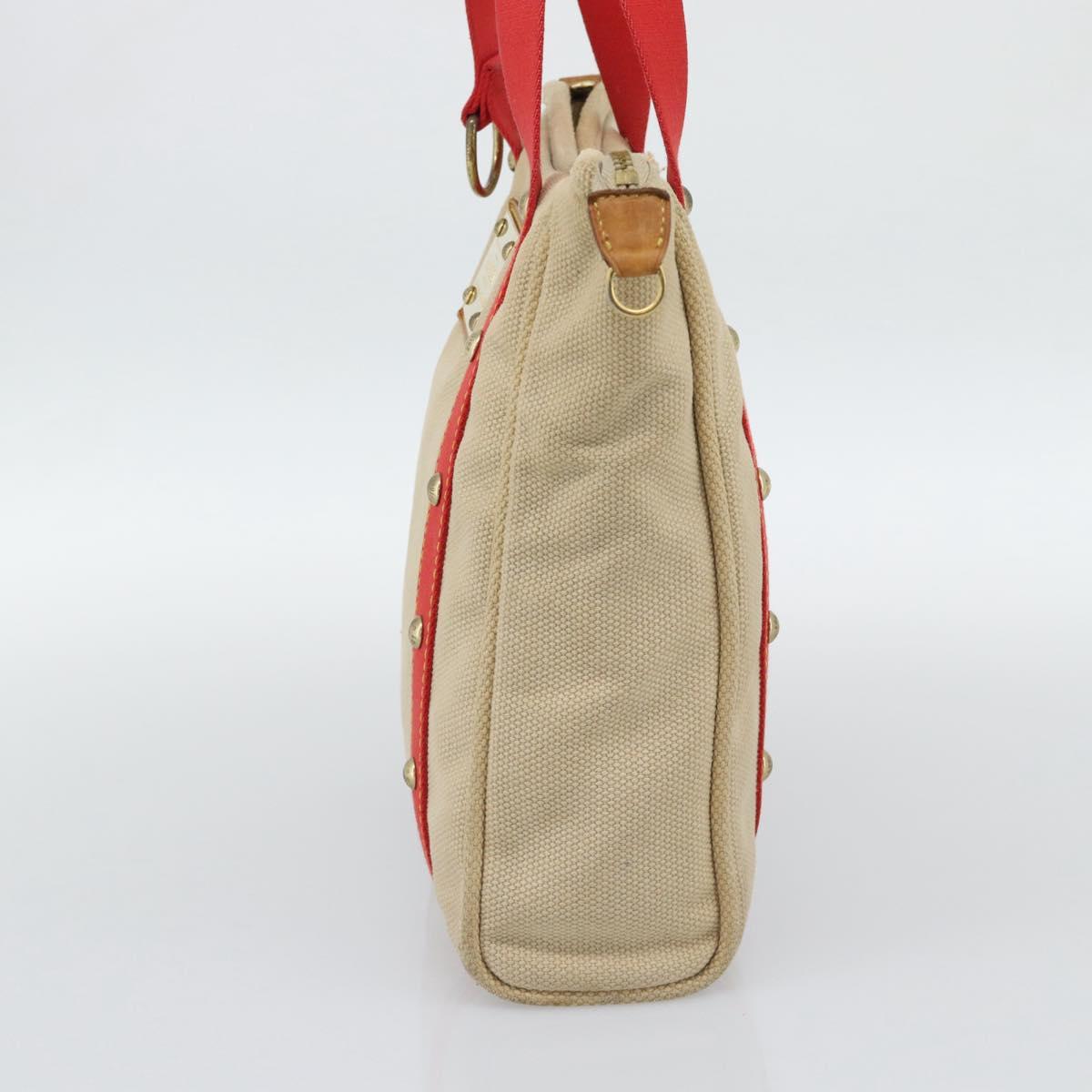LOUIS VUITTON Antigua Cabas MM Tote Bag Beige Red M40035 LV Auth ep15323 - Jerrillo image 4