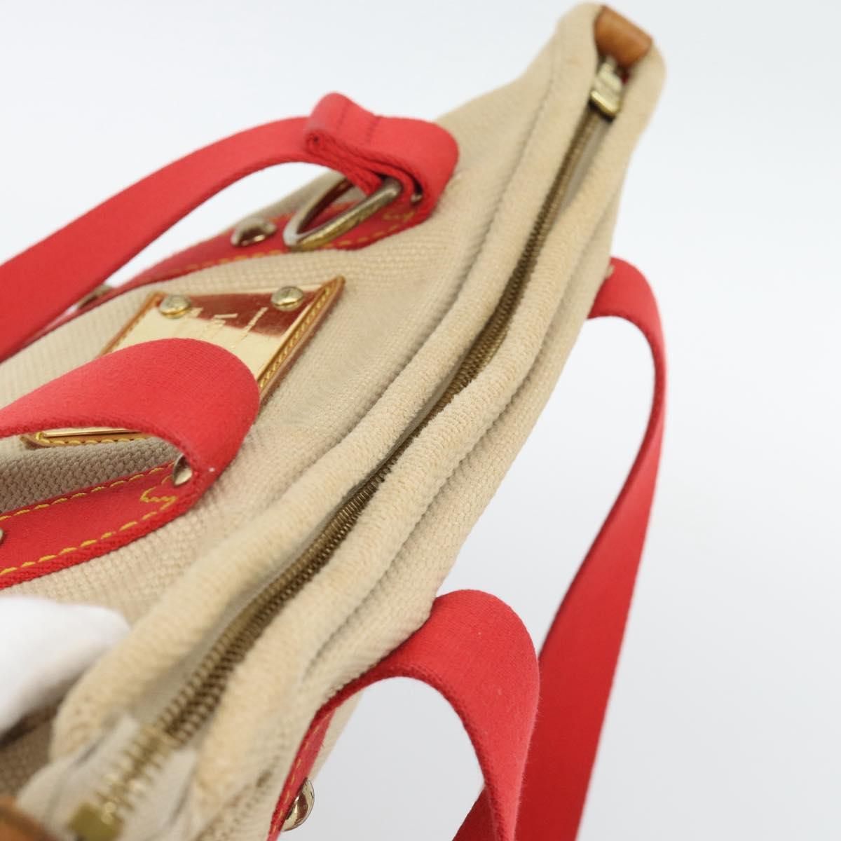 LOUIS VUITTON Antigua Cabas MM Tote Bag Beige Red M40035 LV Auth ep15323 - Jerrillo image 6