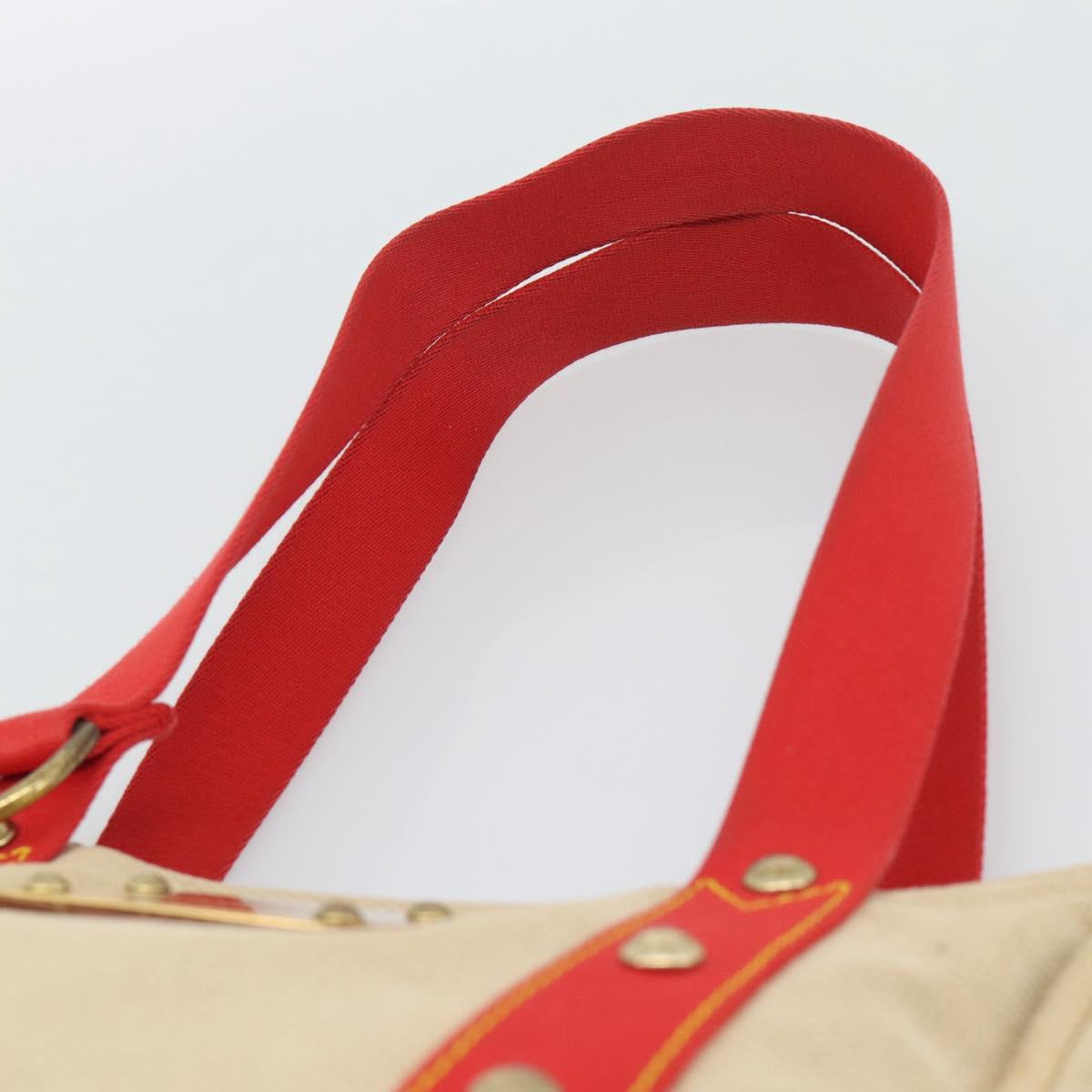 LOUIS VUITTON Antigua Cabas MM Tote Bag Beige Red M40035 LV Auth ep15323 - Jerrillo image 8