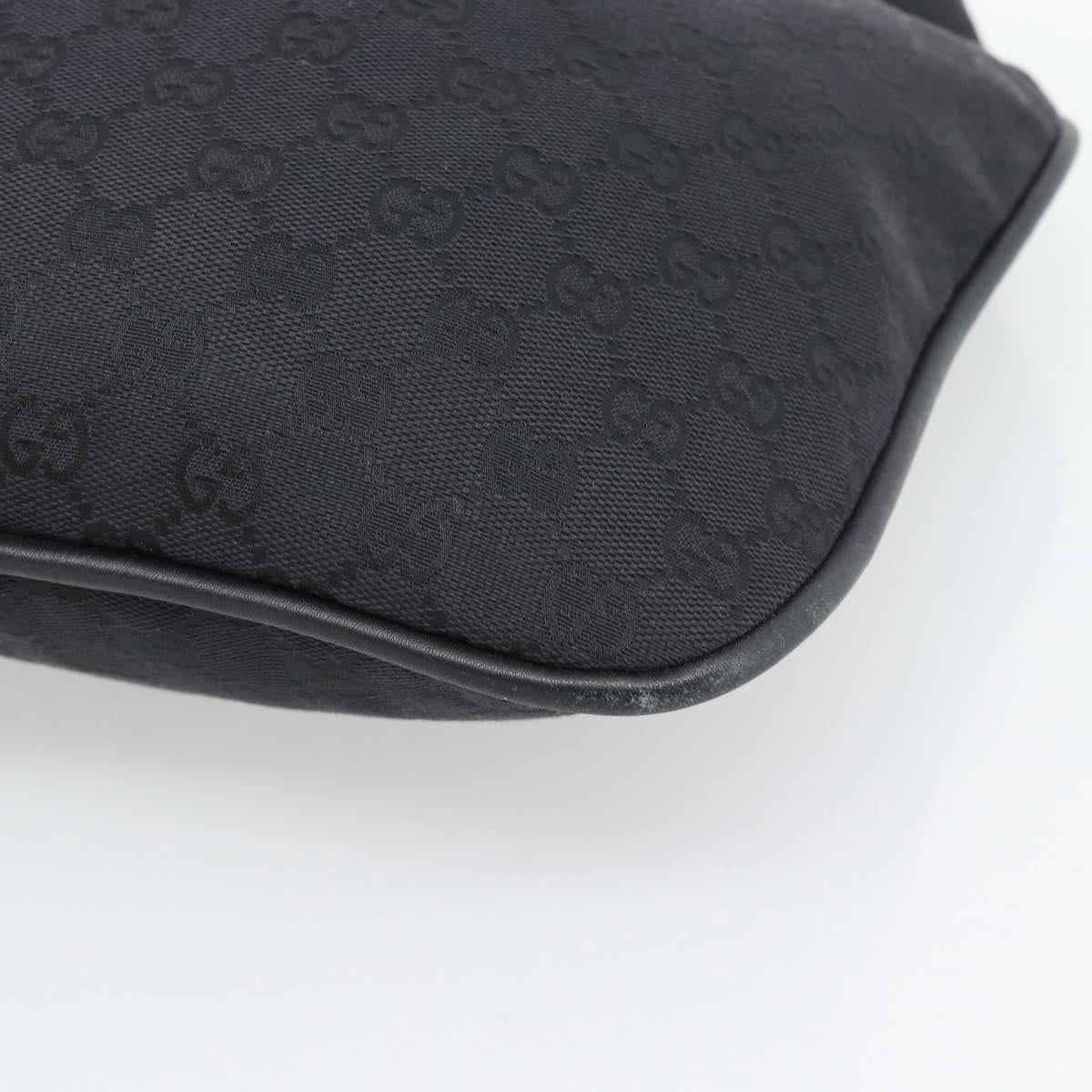 GUCCI GG Canvas Bamboo Hand Bag Black Silver 001 4033 Auth ep15336A - Jerrillo image 10