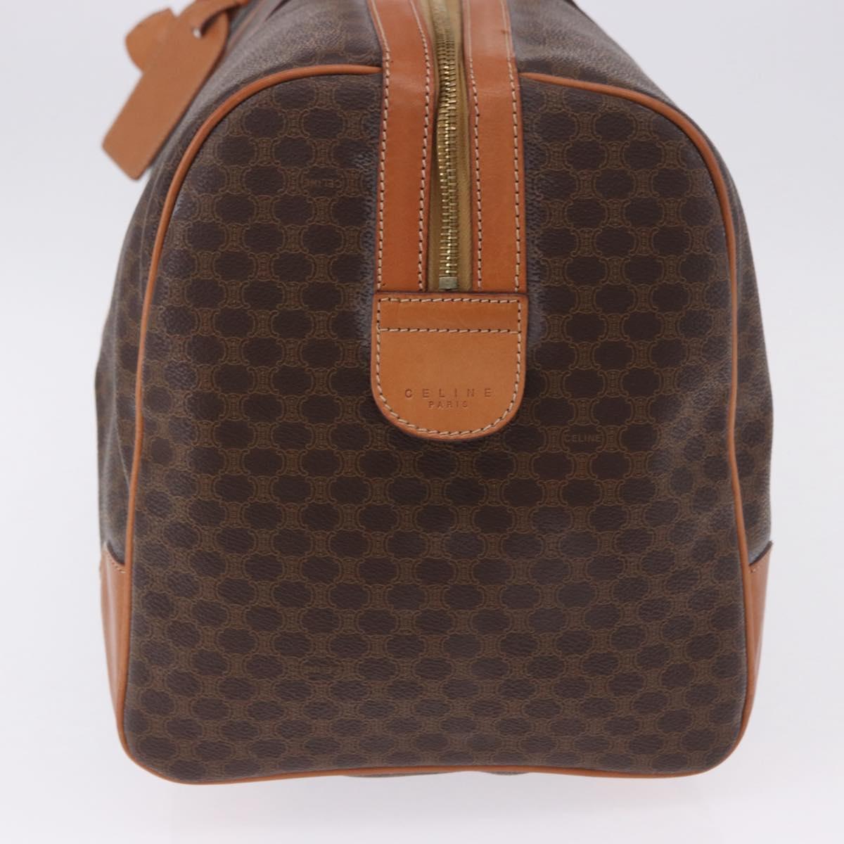CELINE Macadam Boston Bag PVC Leather Brown Gold Tone Auth ep15384A - Jerrillo image 4