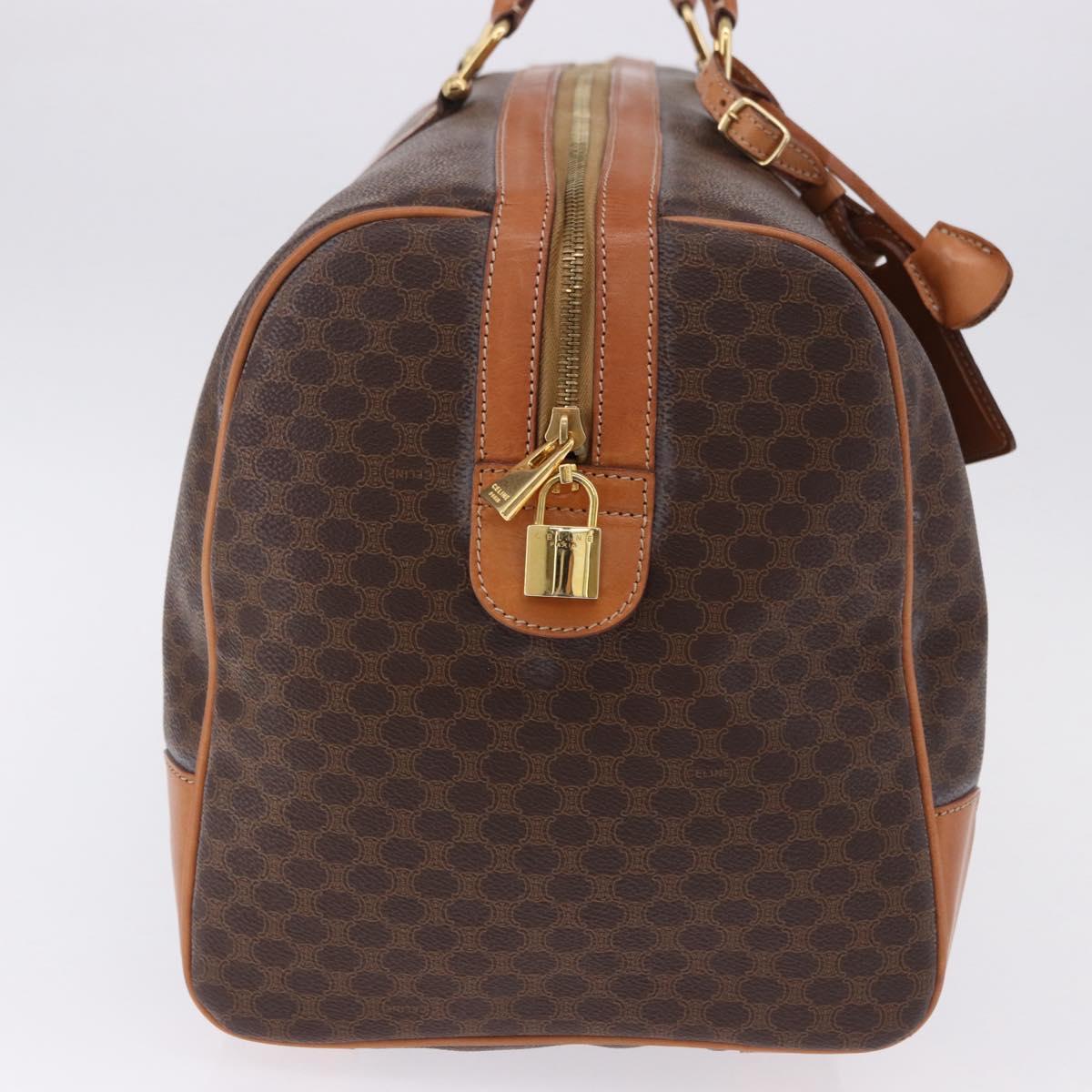 CELINE Macadam Boston Bag PVC Leather Brown Gold Tone Auth ep15384A - Jerrillo image 5