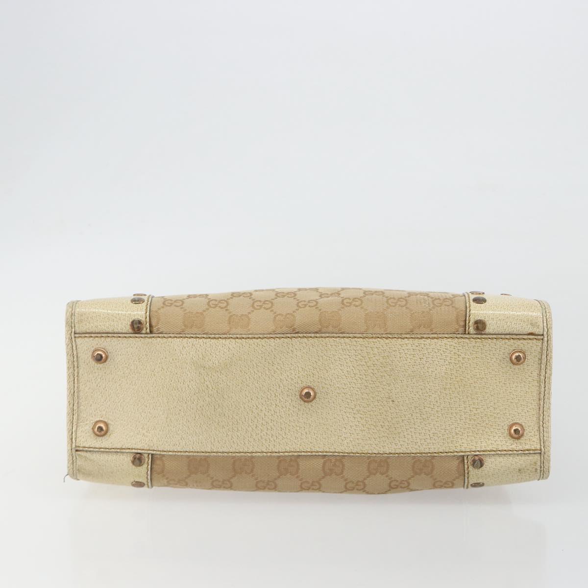 GUCCI GG Canvas Hand Bag Beige Bronze 124260 Auth ep15404 - Jerrillo image 5