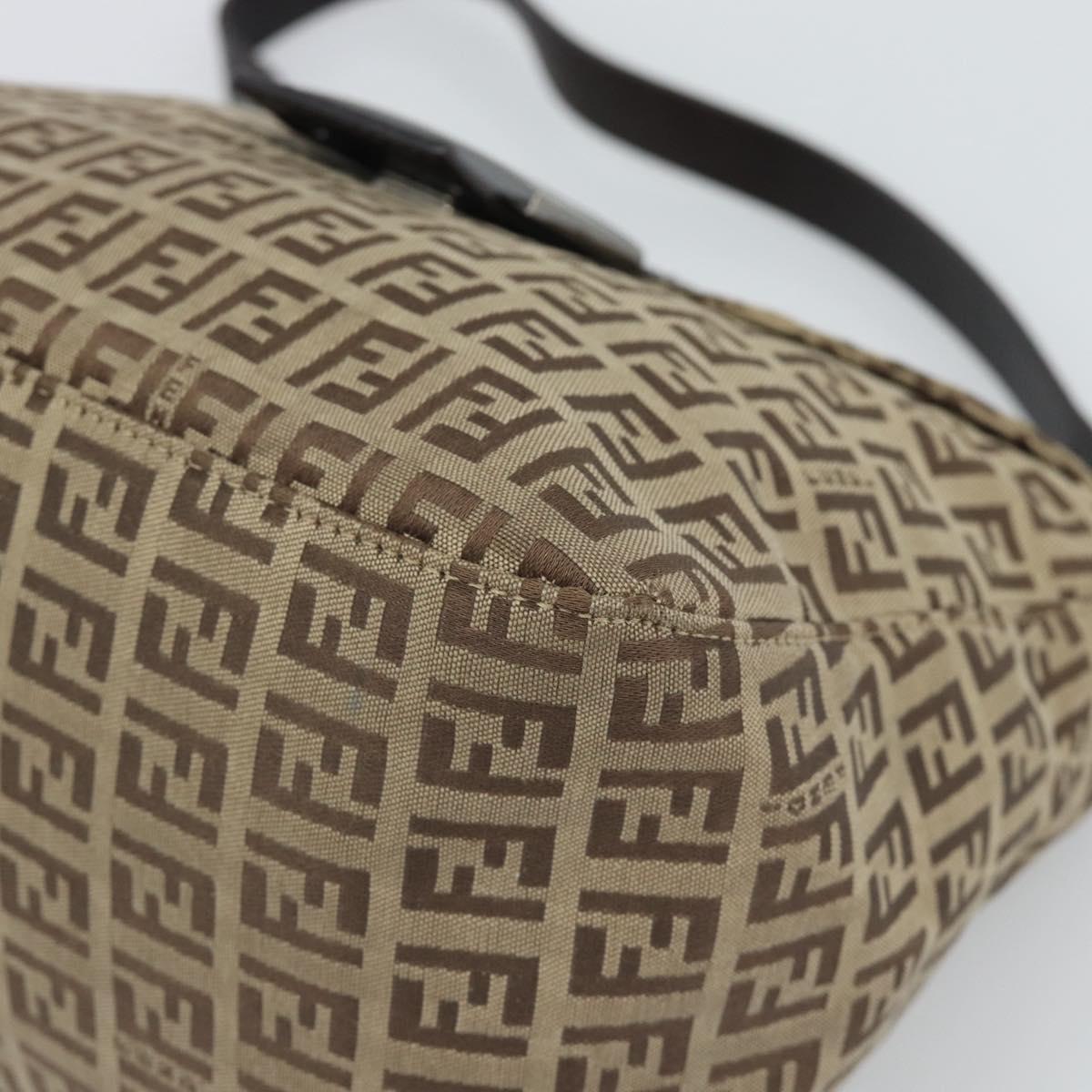 FENDI Zucchino Canvas Mamma Baguette Bag Beige Silver 8BR004 Auth ep15424V - Jerrillo image 10