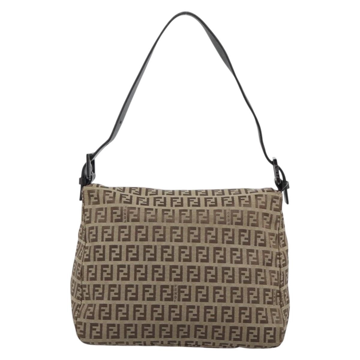 FENDI Zucchino Canvas Mamma Baguette Bag Beige Silver 8BR004 Auth ep15424V - Jerrillo image 3