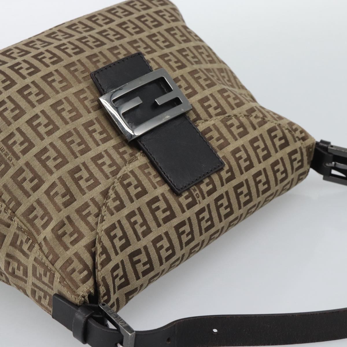 FENDI Zucchino Canvas Mamma Baguette Bag Beige Silver 8BR004 Auth ep15424V - Jerrillo image 6