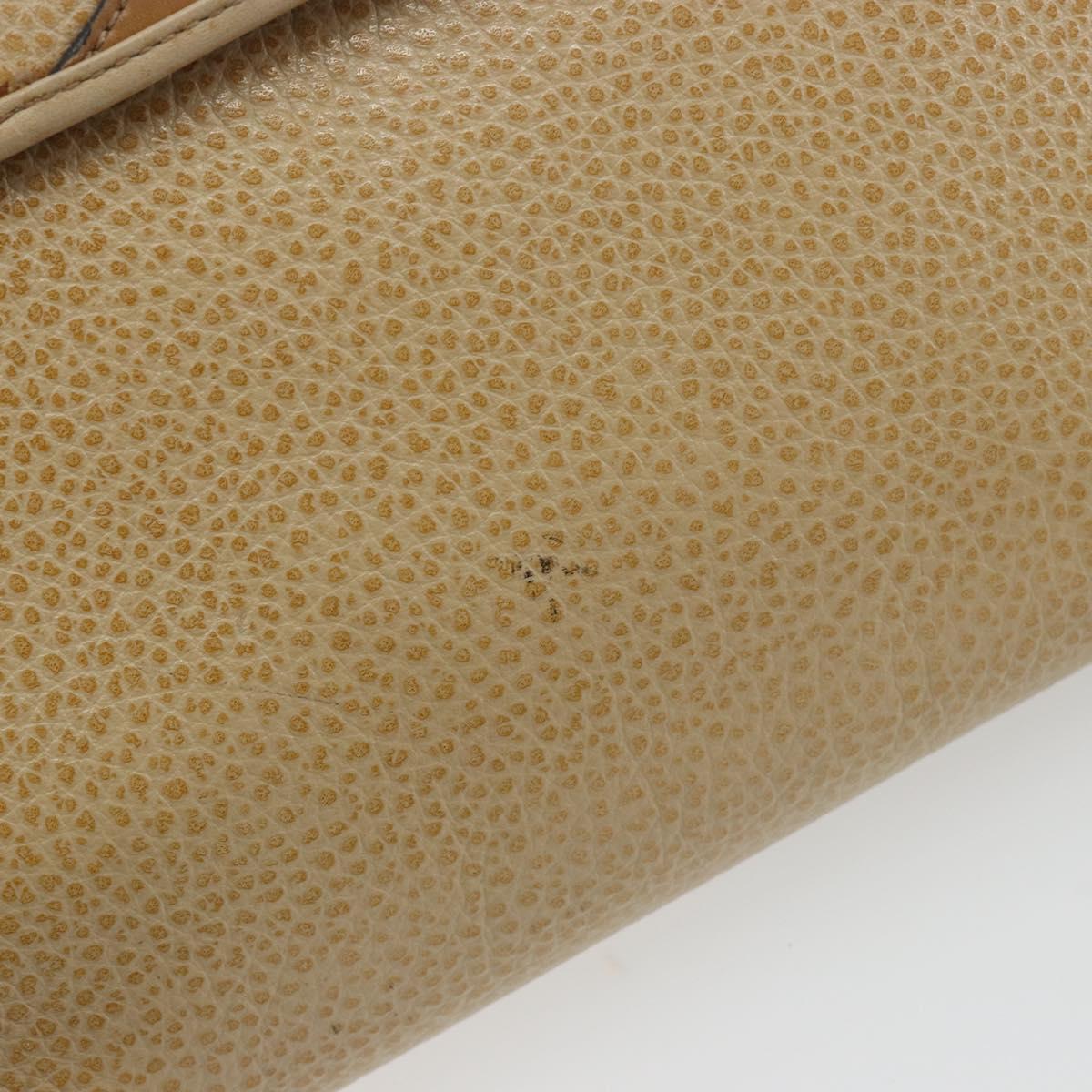 Christian Dior Shoulder Bag Leather Beige Gold Tone Auth ep15464 - Jerrillo image 10