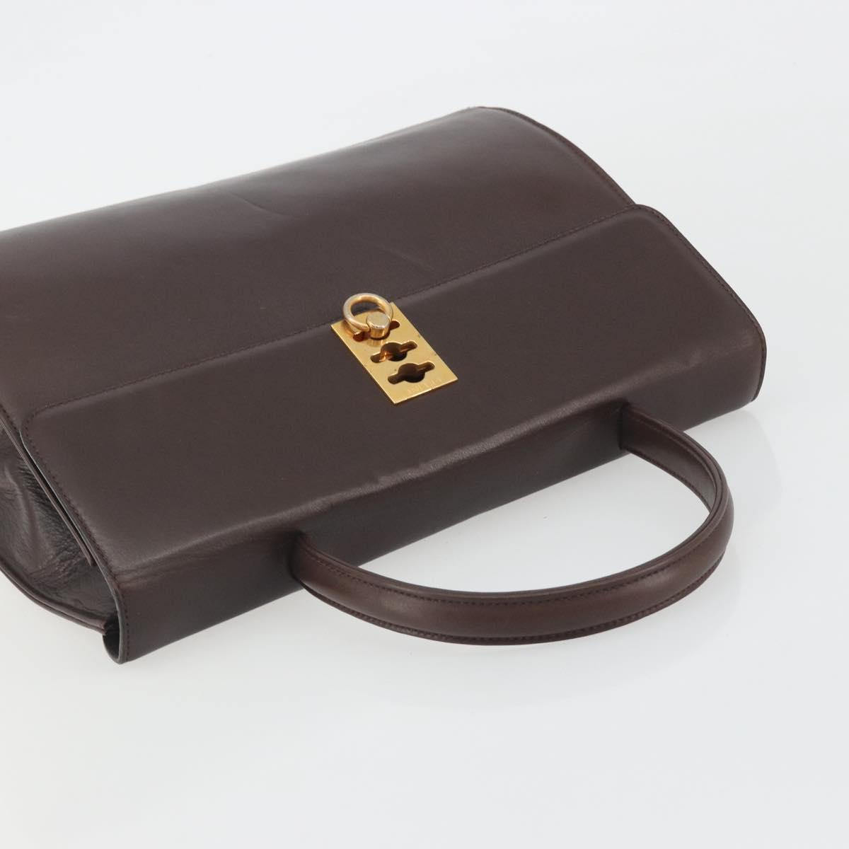Borsa a mano CELINE in pelle marrone e oro, autentica, codice articolo ep15547 - Jerrillo image 6