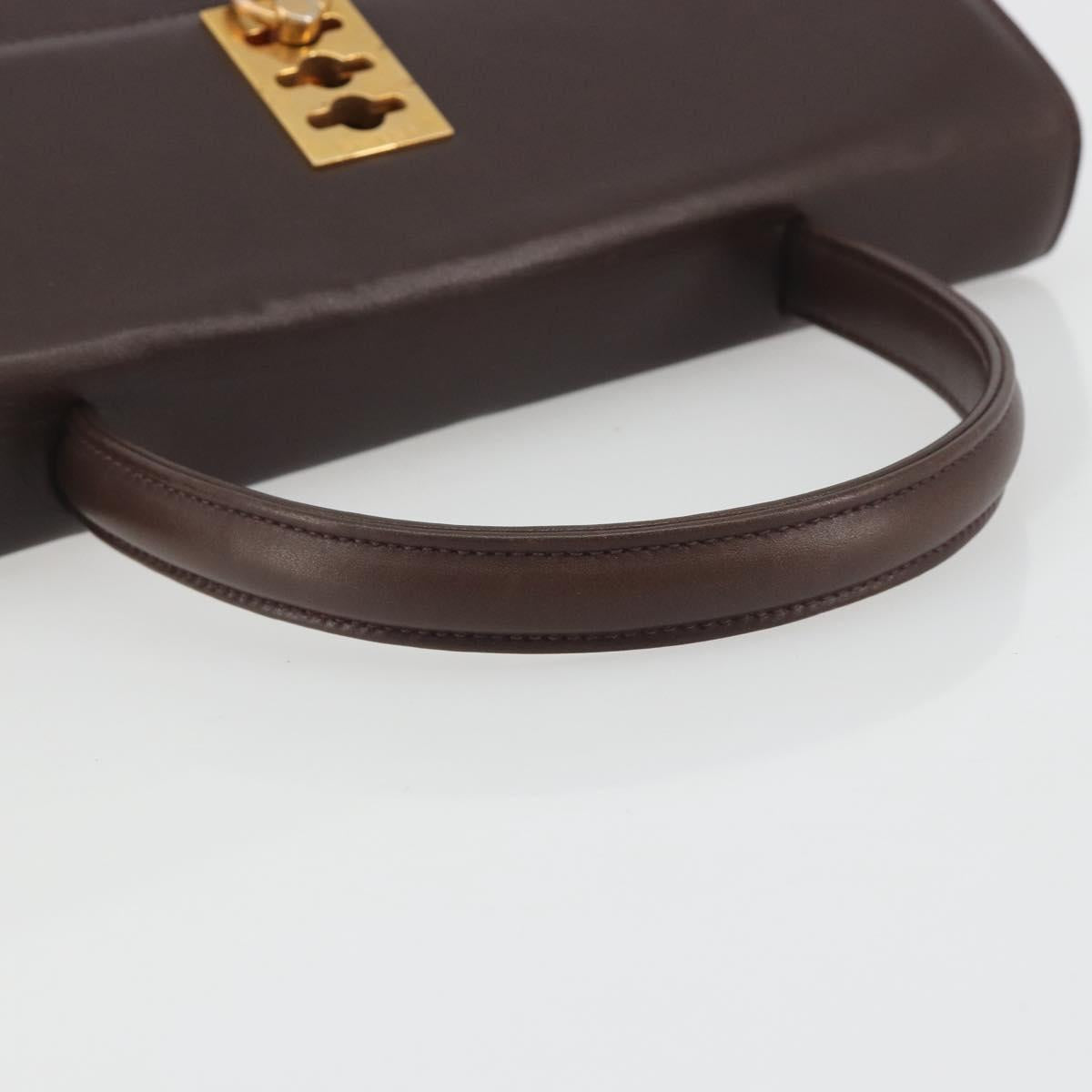 Borsa a mano CELINE in pelle marrone e oro, autentica, codice articolo ep15547 - Jerrillo image 7