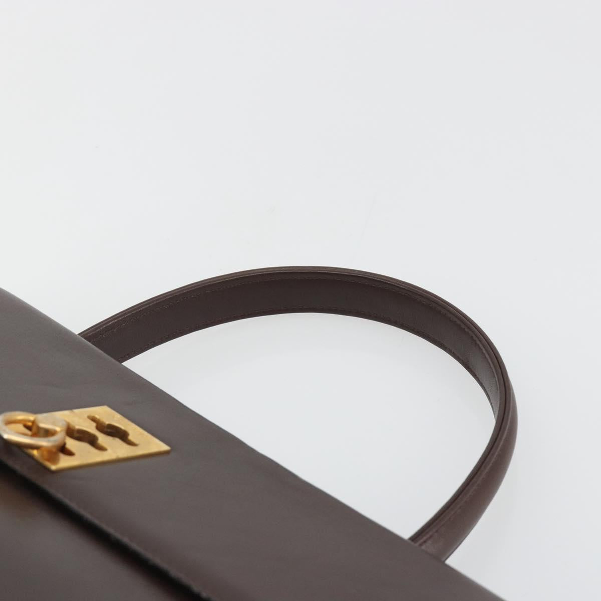 Borsa a mano CELINE in pelle marrone e oro, autentica, codice articolo ep15547 - Jerrillo image 8