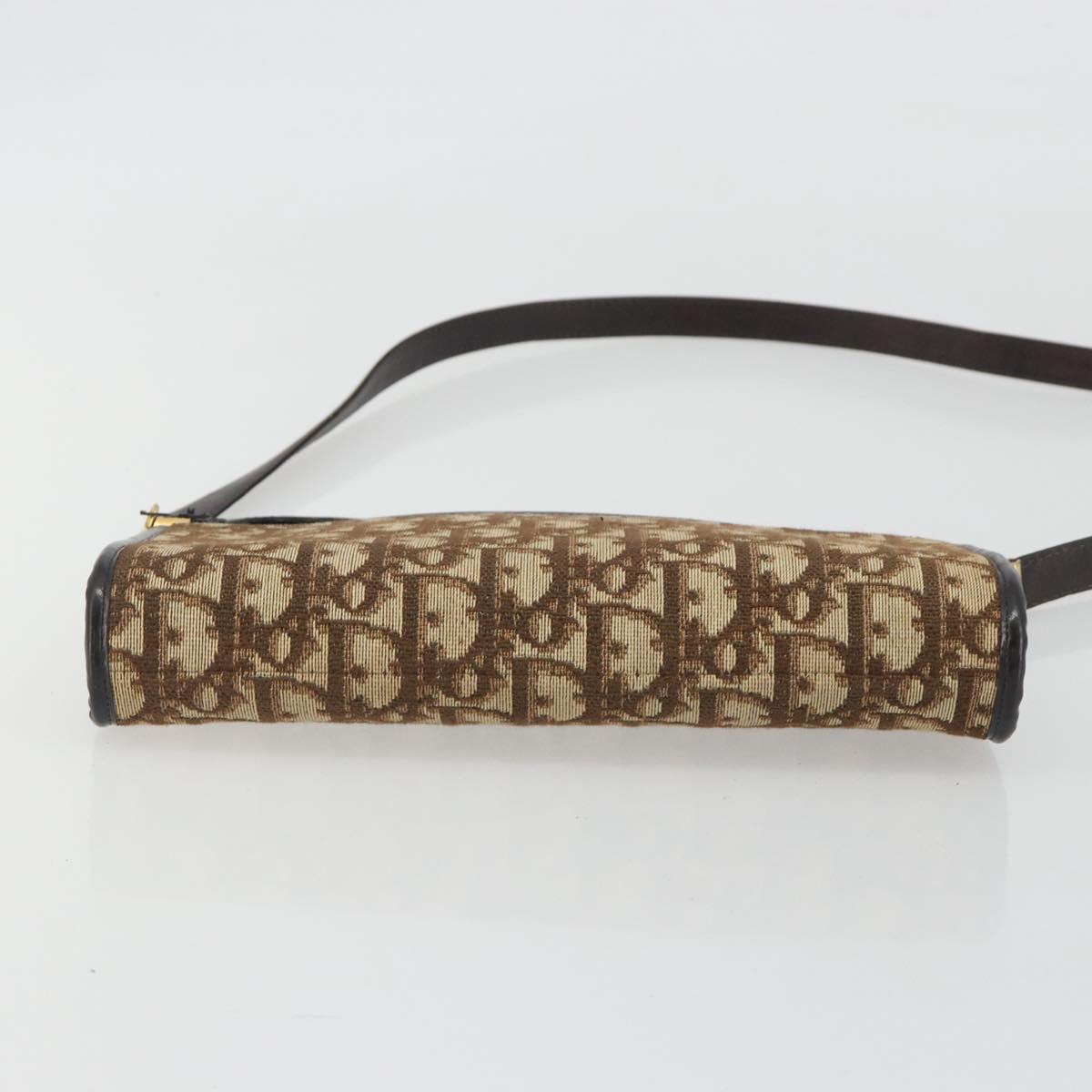 Christian Dior Trotter Canvas Shoulder Bag Beige Gold Auth ep15620A - Jerrillo image 9