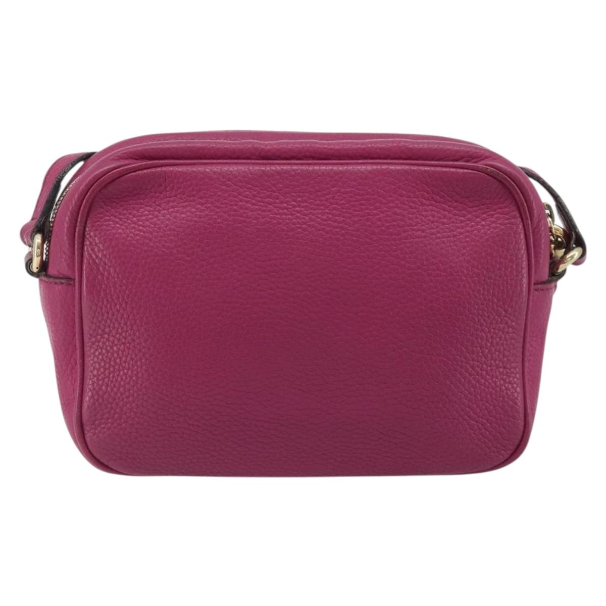 GUCCI Shoulder Bag Leather Purple Gold 308364 Auth ep15638 - Jerrillo image 3