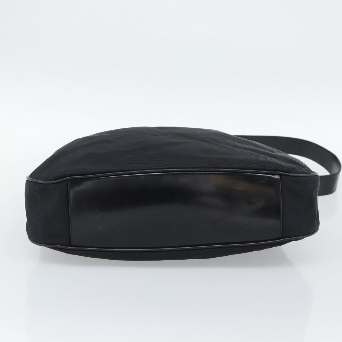 GUCCI Bamboo Hand Bag Nylon 2way Black Silver 001 1577 2615 Auth gh2147 - Jerrillo image 5