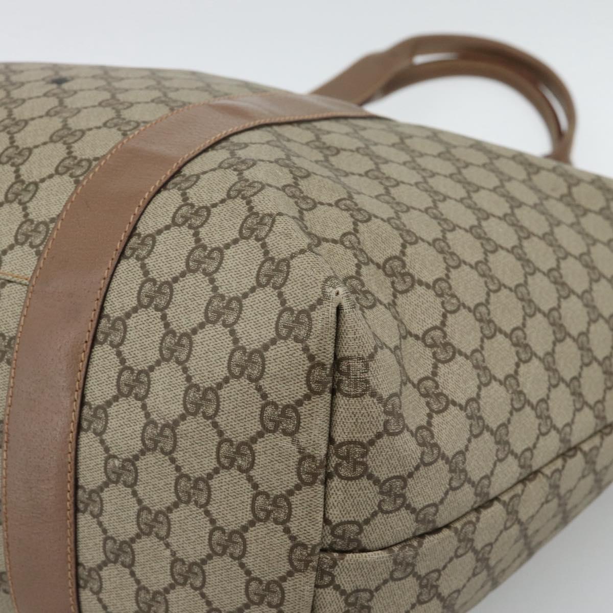 GUCCI GG Supreme Boston Bag Beige Gold 012 1095 6080 Auth gh2155 - Jerrillo image 10