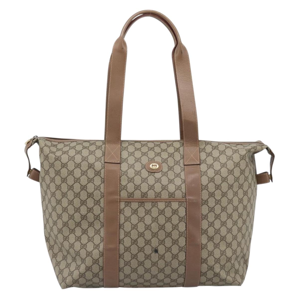 GUCCI GG Supreme Boston Bag Beige Gold 012 1095 6080 Auth gh2155 - Jerrillo image 2