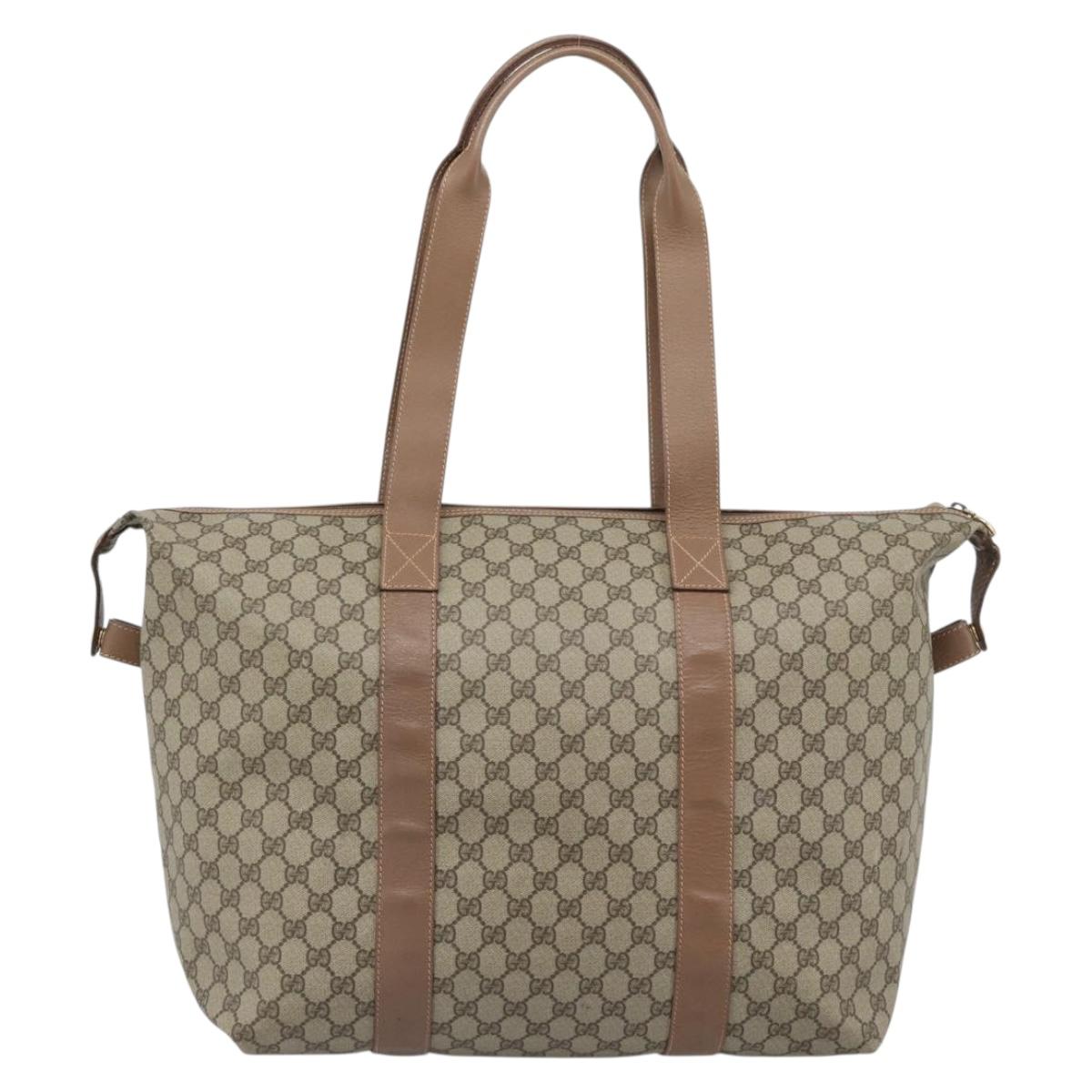 GUCCI GG Supreme Boston Bag Beige Gold 012 1095 6080 Auth gh2155 - Jerrillo image 3