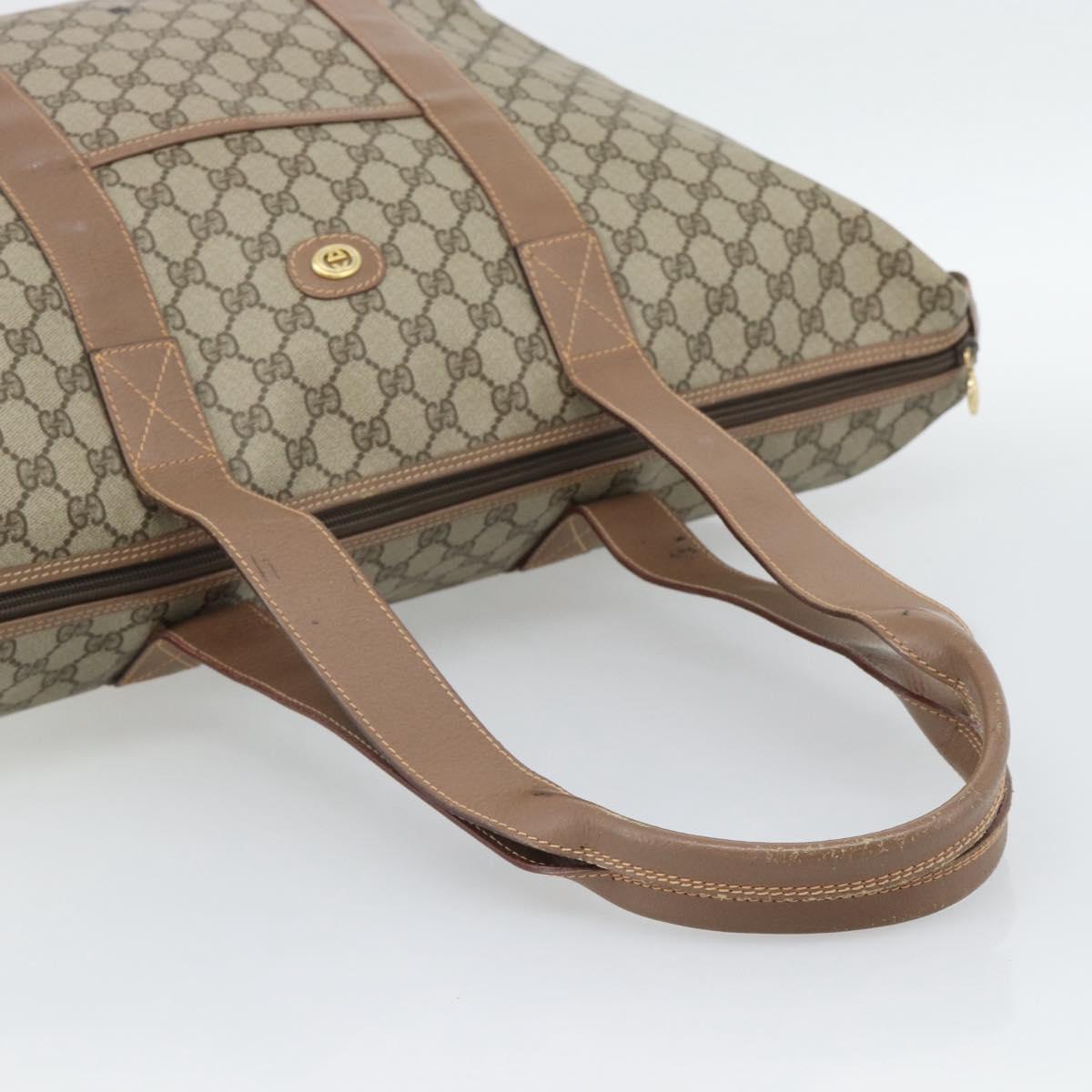 GUCCI GG Supreme Boston Bag Beige Gold 012 1095 6080 Auth gh2155 - Jerrillo image 7