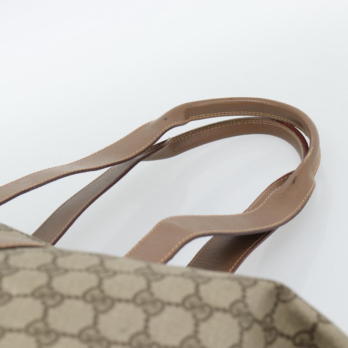 GUCCI GG Supreme Boston Bag Beige Gold 012 1095 6080 Auth gh2155 - Jerrillo image 8