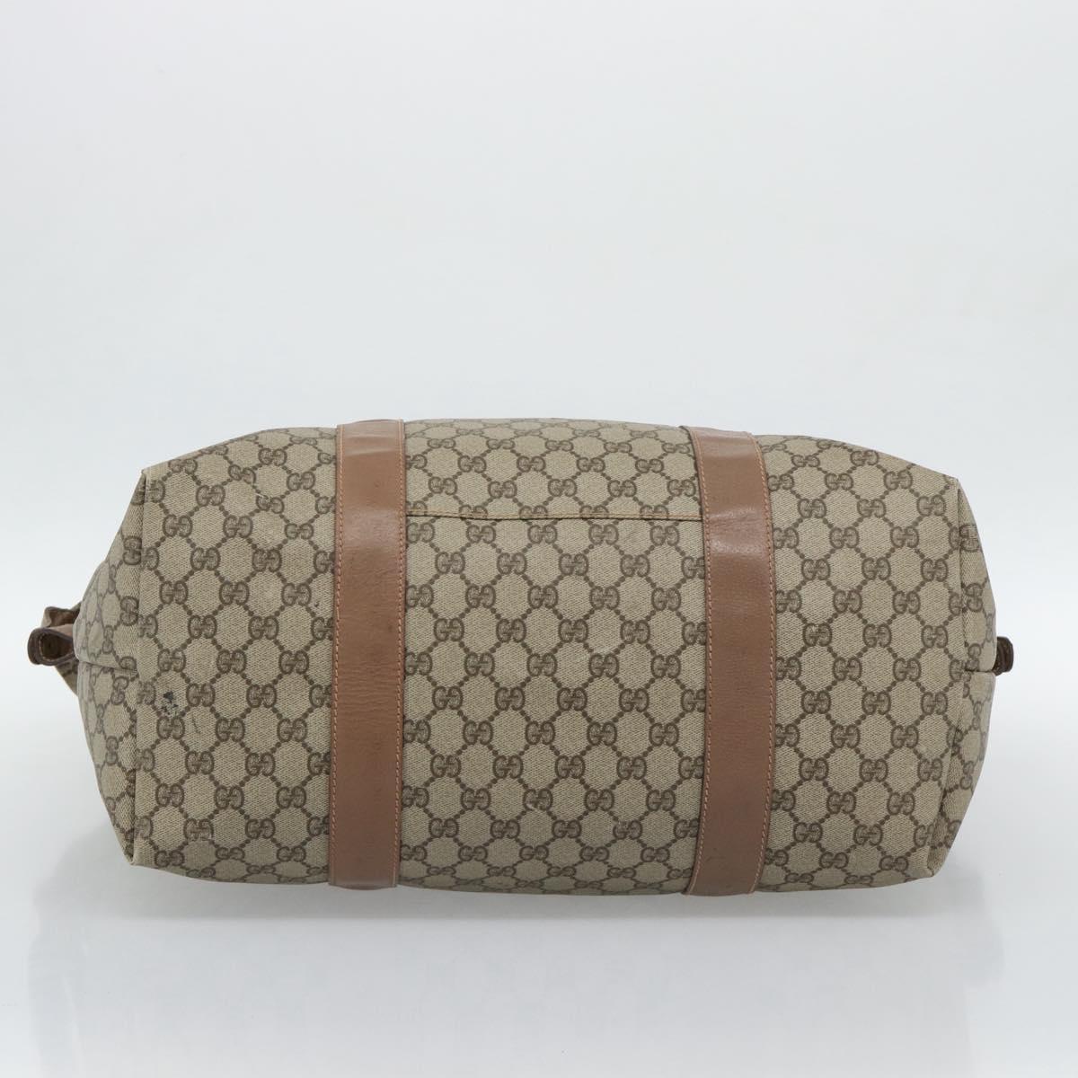 GUCCI GG Supreme Boston Bag Beige Gold 012 1095 6080 Auth gh2155 - Jerrillo image 9