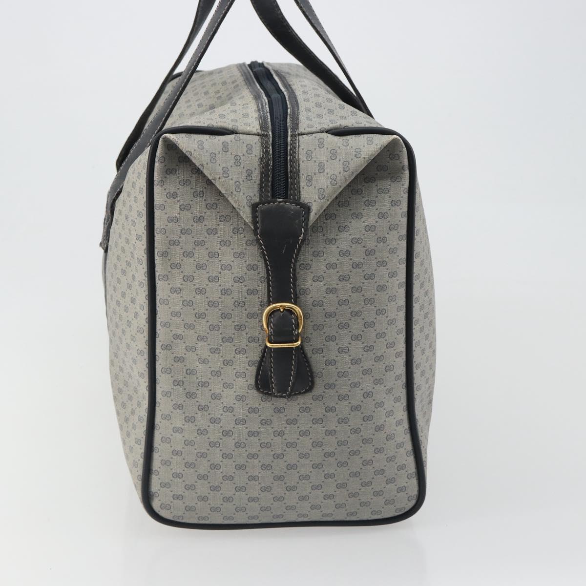 GUCCI Micro GG Supreme Boston Bag PVC Navy Gold 012 39 0079 Auth gh2157 - Jerrillo image 3