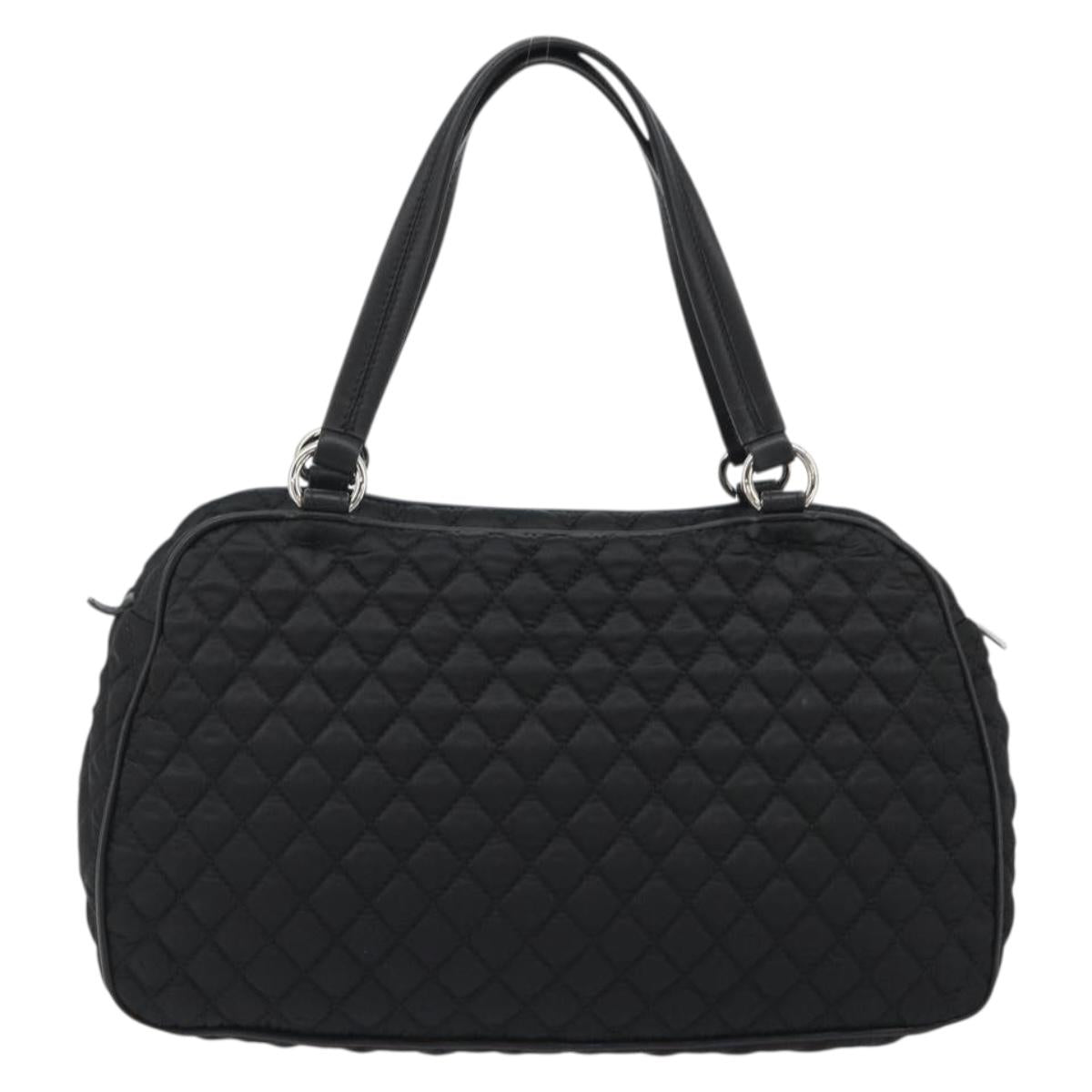 Salvatore Ferragamo Hand Bag Nylon Black Silver Auth gh2165A - Jerrillo image 2