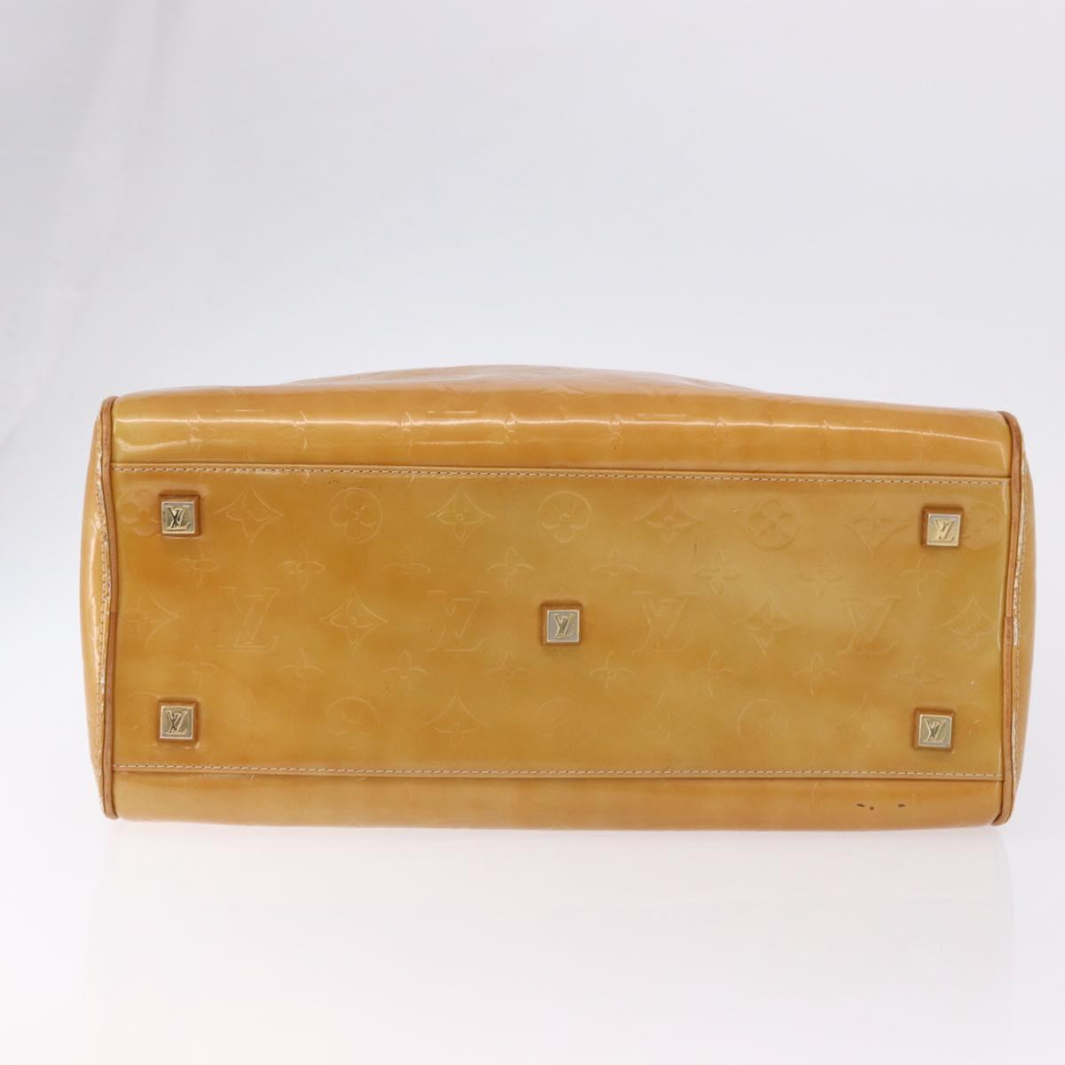 LOUIS VUITTON Monogram Vernis Tompkins Square Hand Bag Beige M91149 Auth gh2233 - Jerrillo image 6