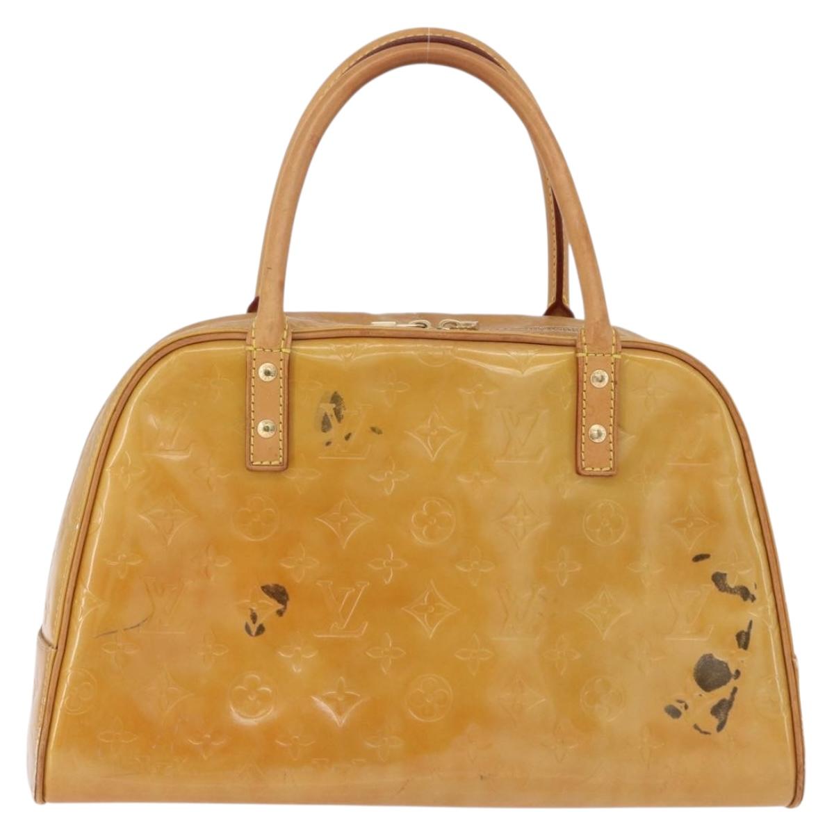 LOUIS VUITTON Monogram Vernis Tompkins Square Hand Bag Beige M91149 Auth gh2233 - Jerrillo image 2
