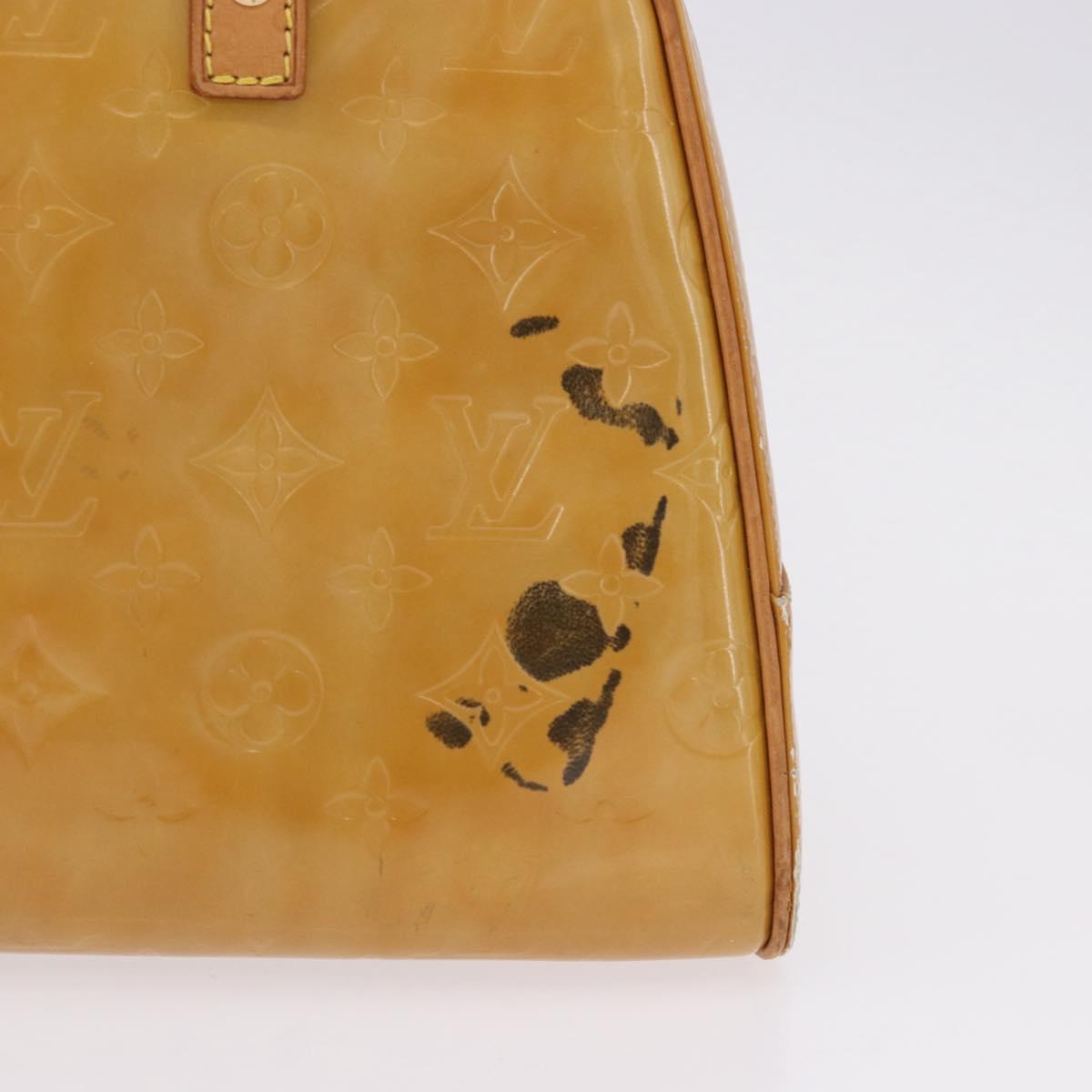 LOUIS VUITTON Monogram Vernis Tompkins Square Hand Bag Beige M91149 Auth gh2233 - Jerrillo image 3
