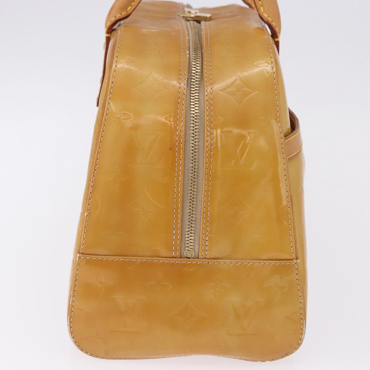 LOUIS VUITTON Monogram Vernis Tompkins Square Hand Bag Beige M91149 Auth gh2233 - Jerrillo image 5