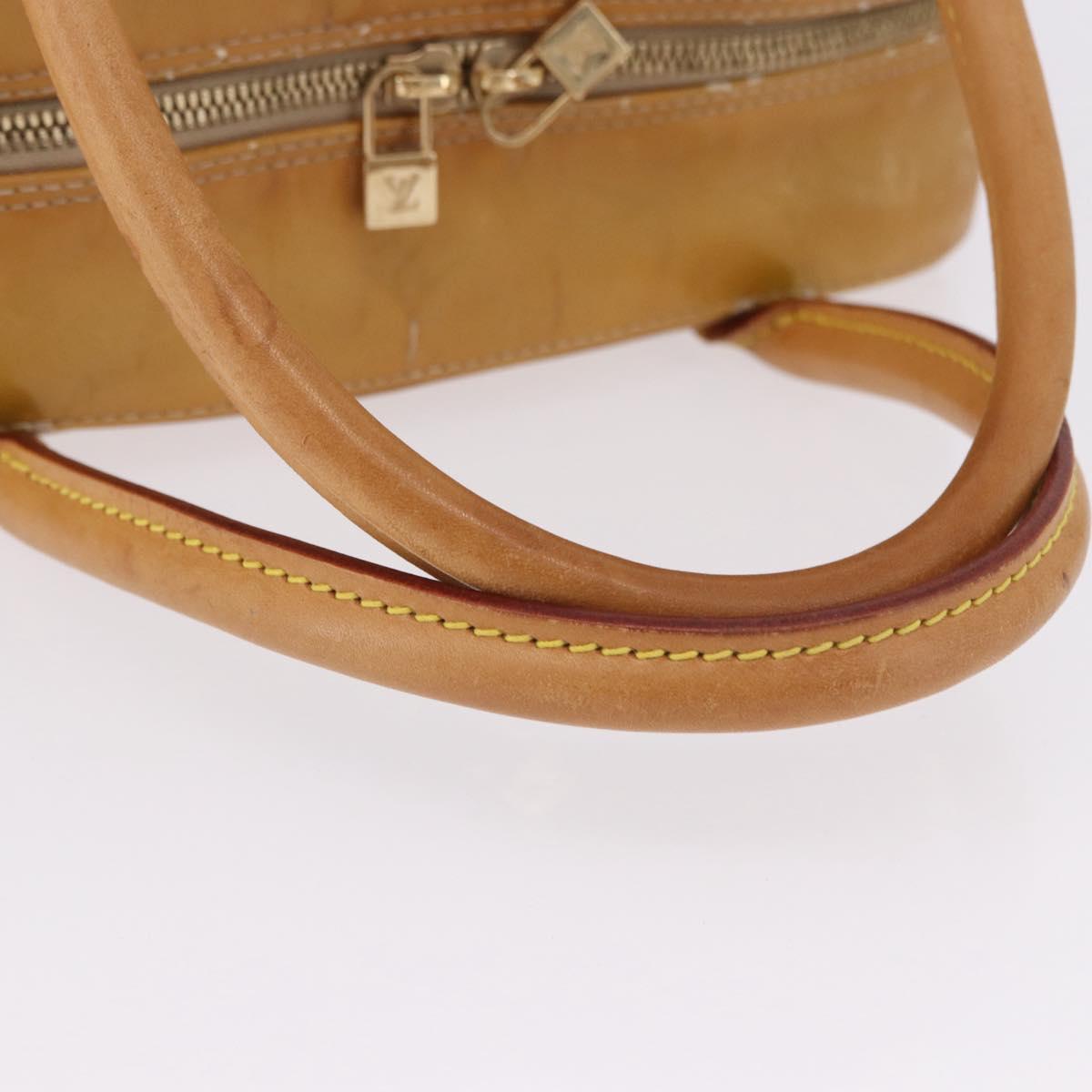 LOUIS VUITTON Monogram Vernis Tompkins Square Hand Bag Beige M91149 Auth gh2233 - Jerrillo image 8