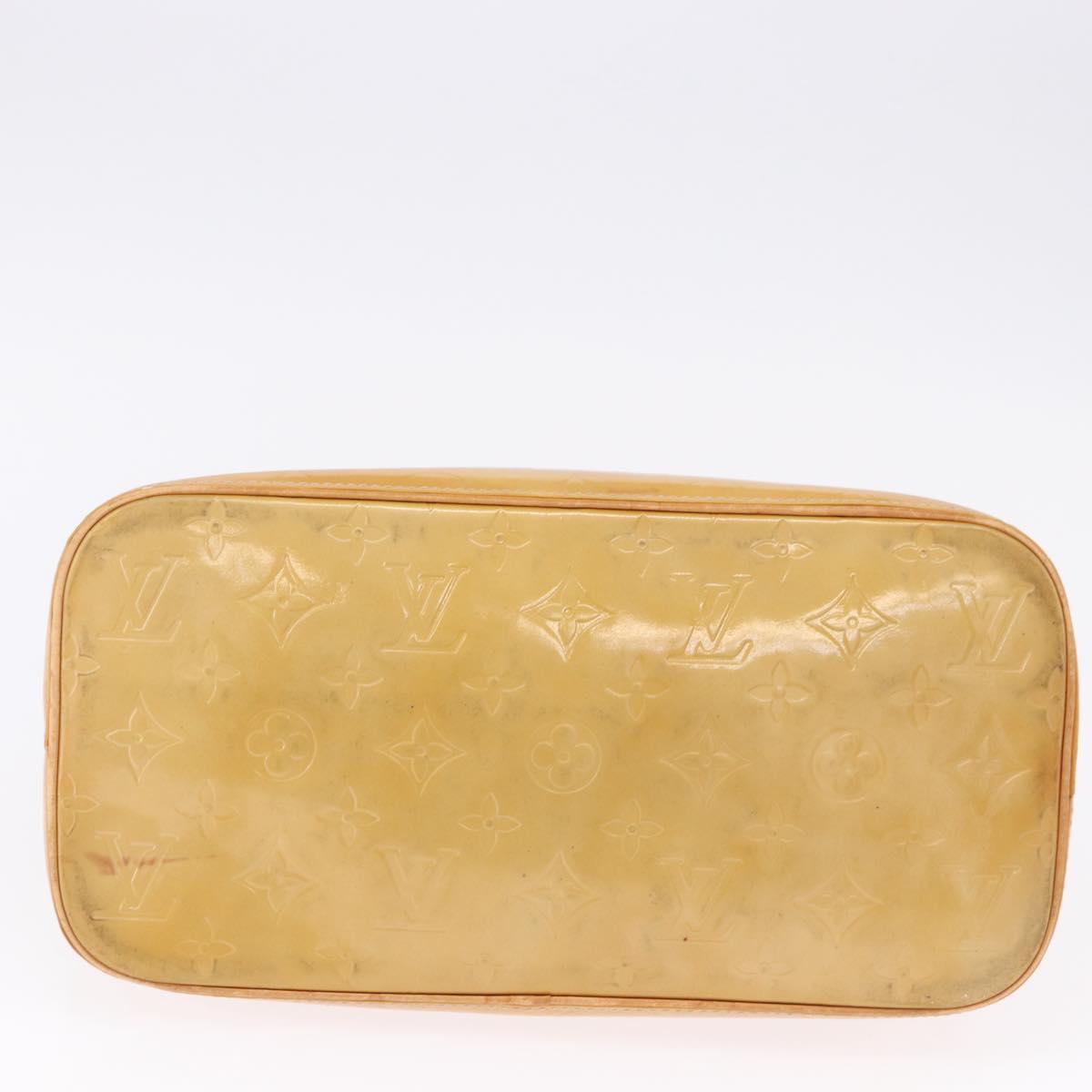 LOUIS VUITTON Monogram Vernis Houston Hand Bag Beige M91004 LV Auth gh2315 - Jerrillo image 7