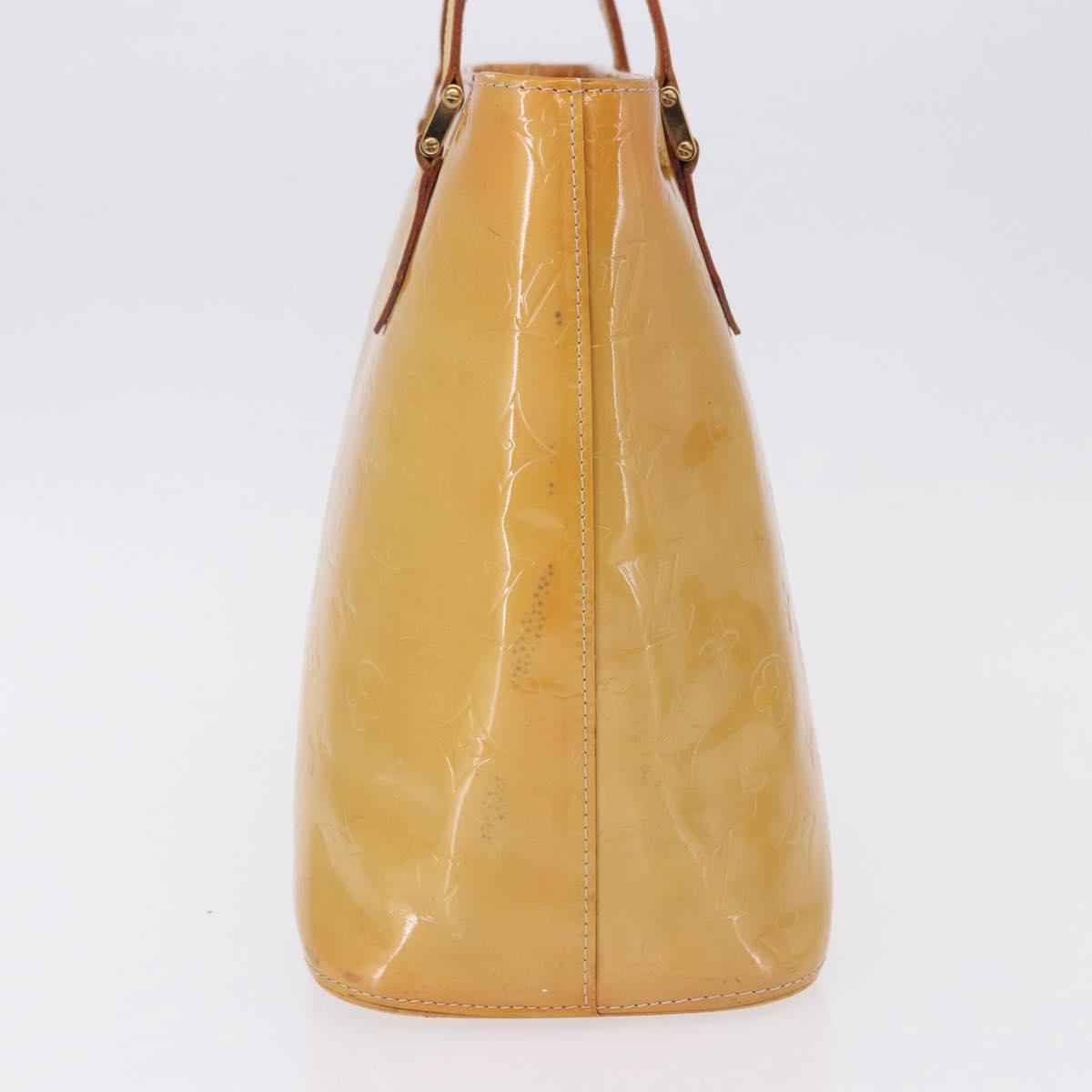 LOUIS VUITTON Monogram Vernis Houston Hand Bag Beige M91004 LV Auth gh2315 - Jerrillo image 3
