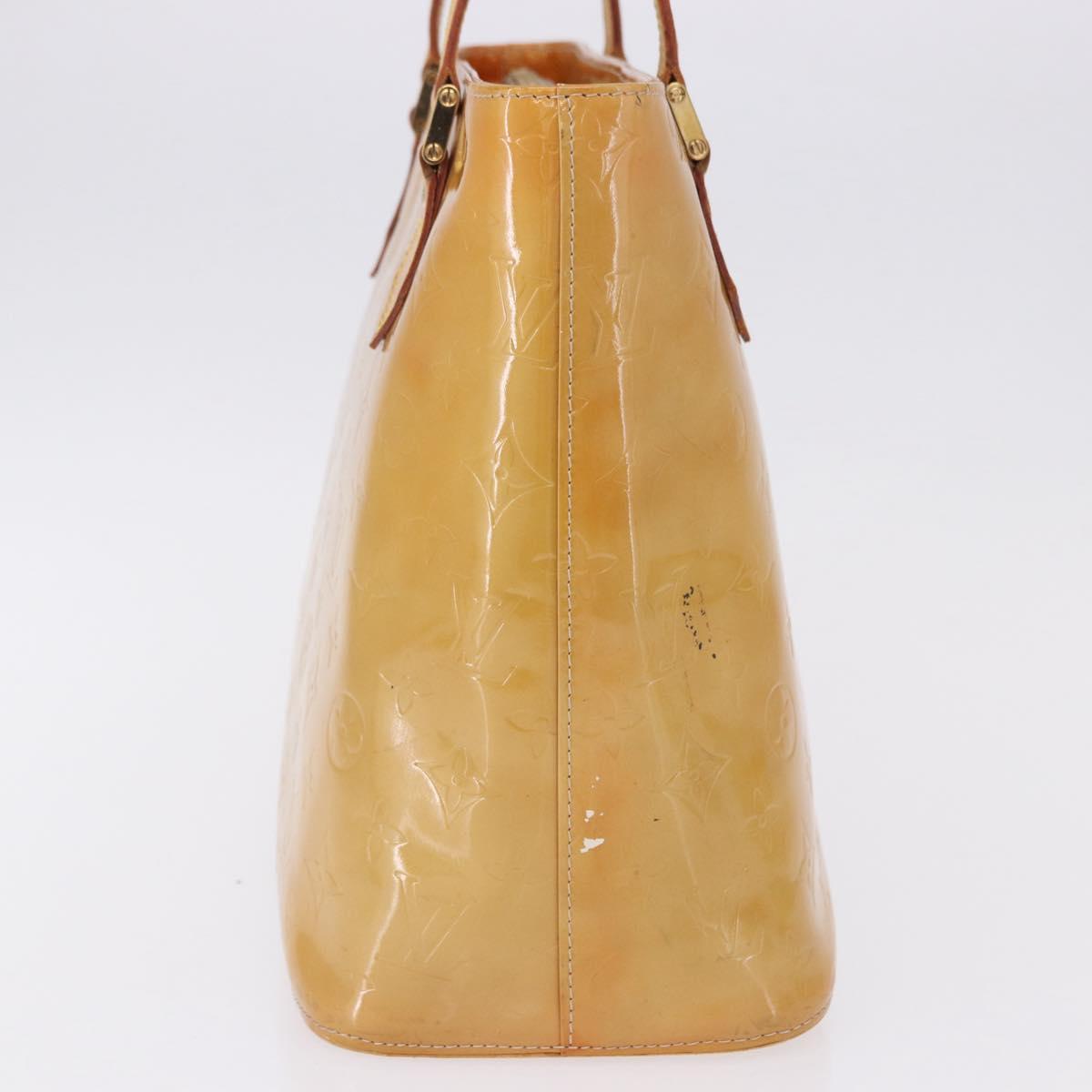 LOUIS VUITTON Monogram Vernis Houston Hand Bag Beige M91004 LV Auth gh2315 - Jerrillo image 5
