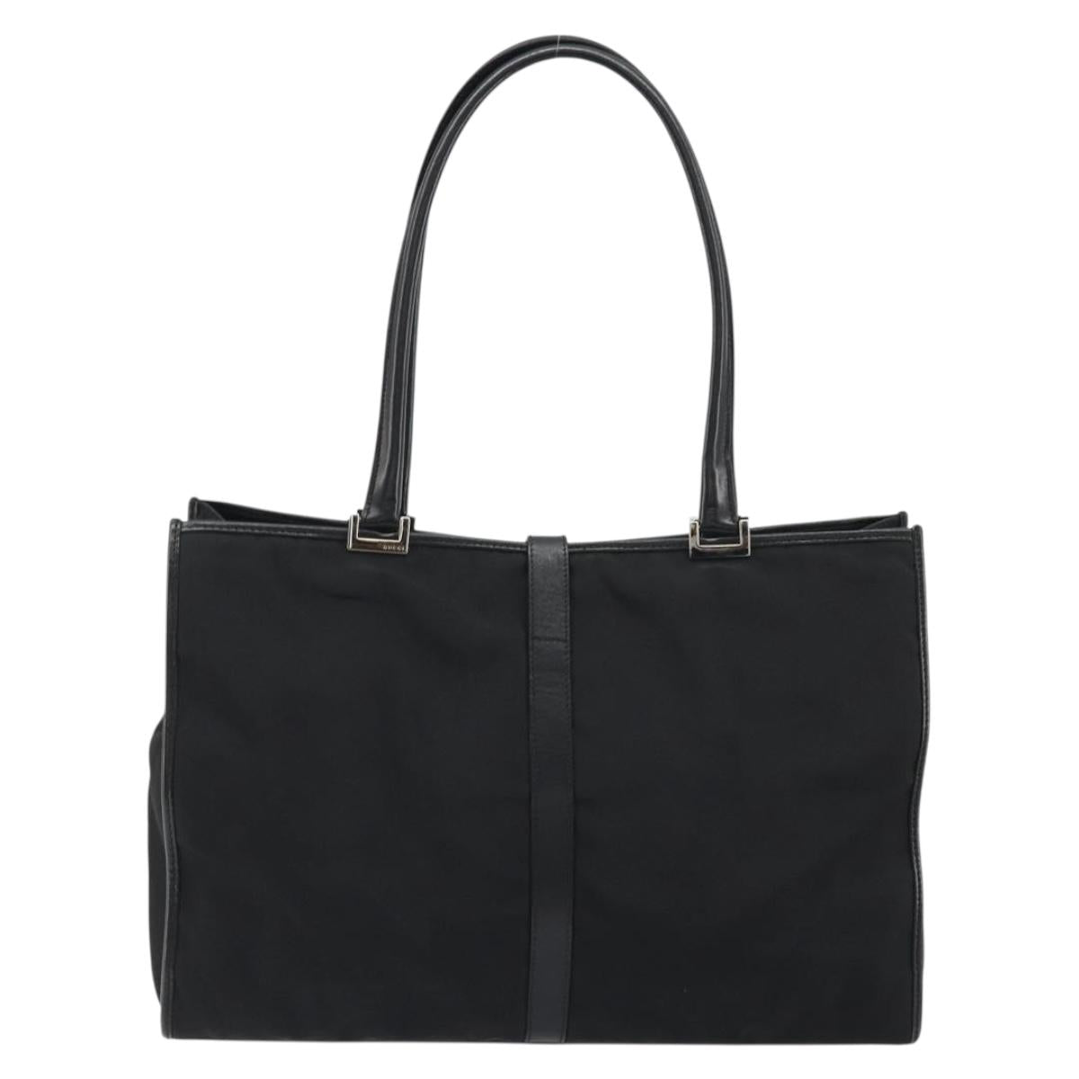 GUCCI Jackie Tote Bag Canvas Black Silver 002 1074 Auth hk3882 - Jerrillo image 3