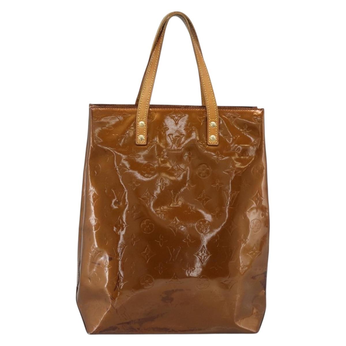 LOUIS VUITTON Monogram Vernis Reade MM Hand Bag Bronze M91143 LV Auth hk3883 - Jerrillo image 2