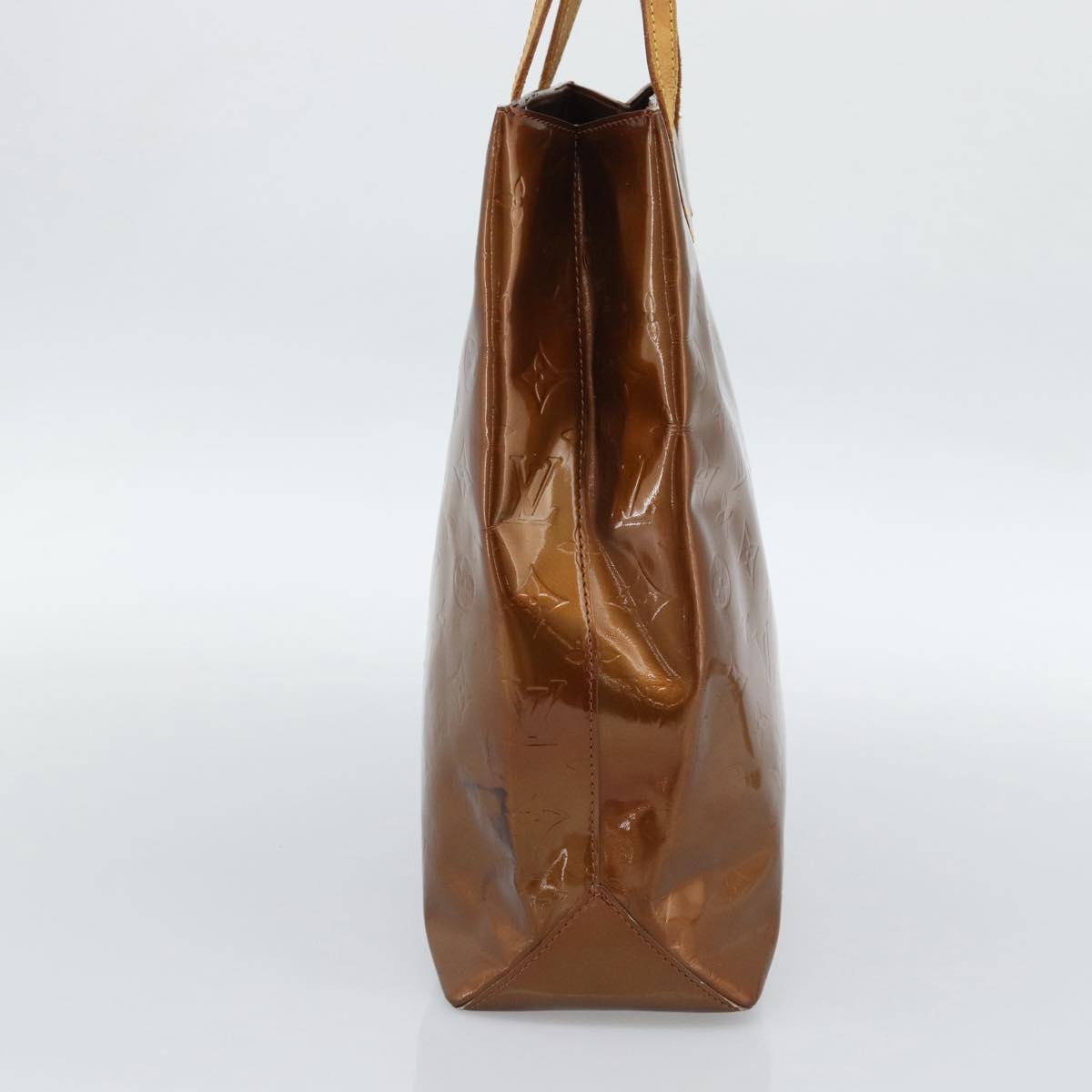 LOUIS VUITTON Monogram Vernis Reade MM Hand Bag Bronze M91143 LV Auth hk3883 - Jerrillo image 3