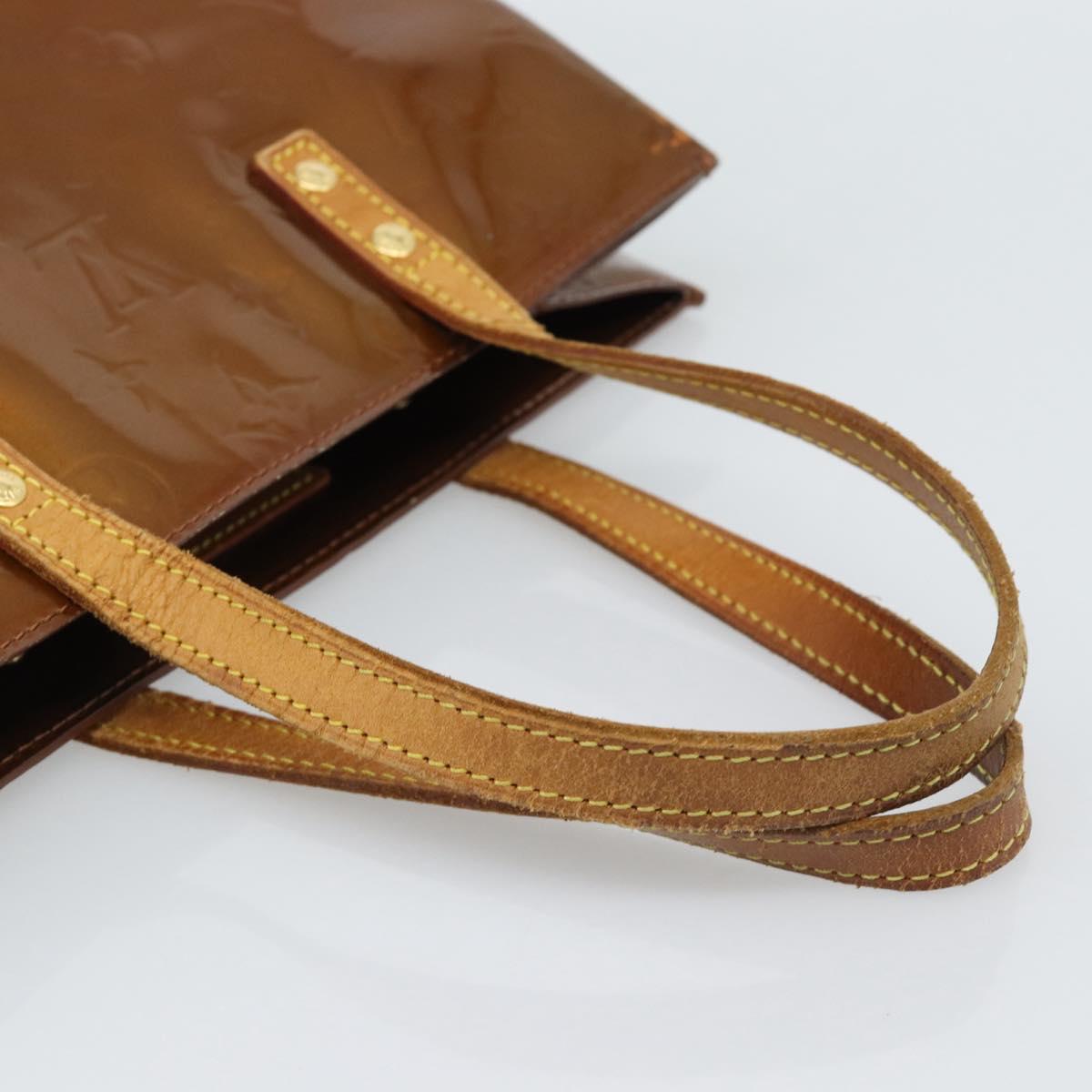 LOUIS VUITTON Monogram Vernis Reade MM Hand Bag Bronze M91143 LV Auth hk3883 - Jerrillo image 7