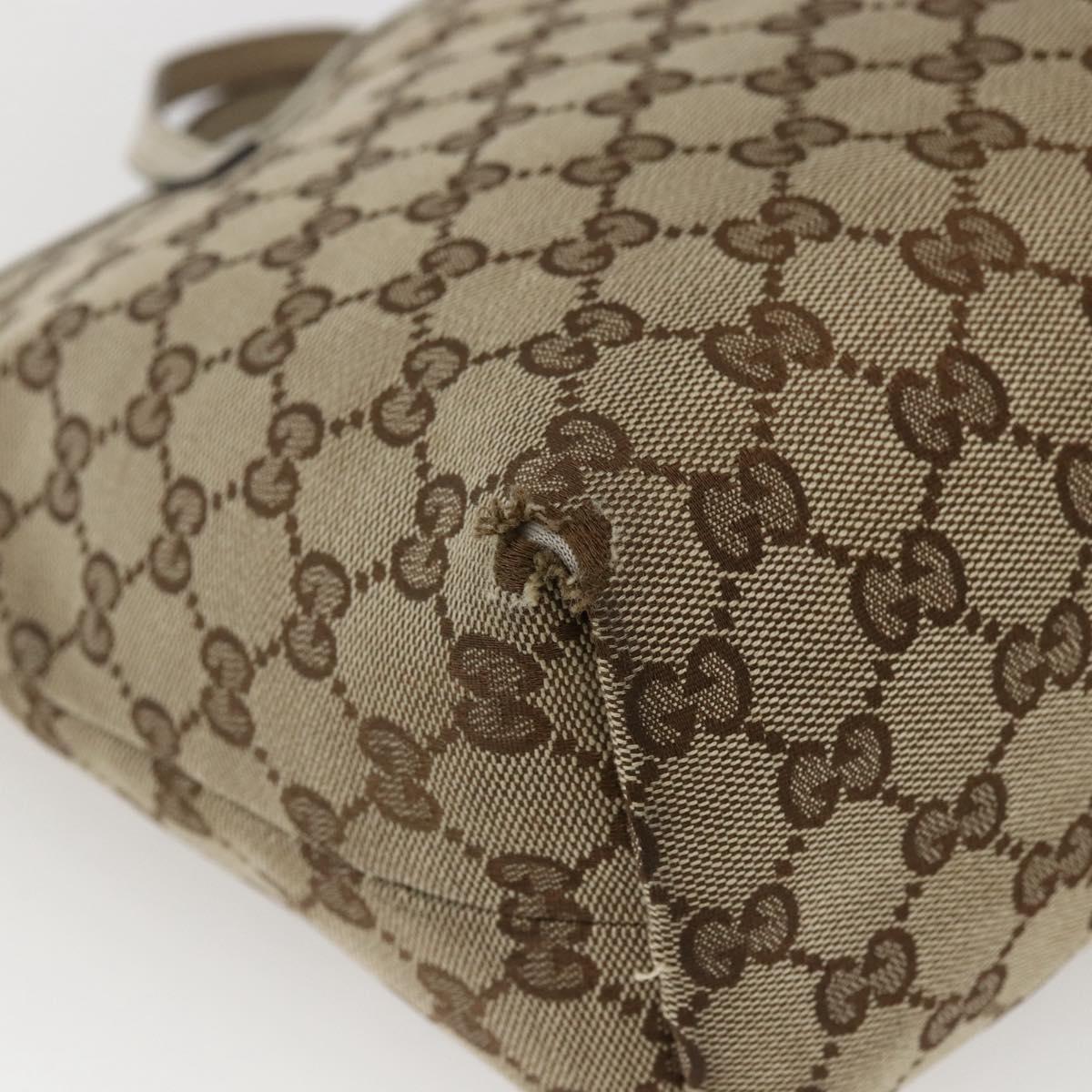 GUCCI GG Canvas Hand Bag Beige Silver 271101 Auth ka2598 - Jerrillo image 9