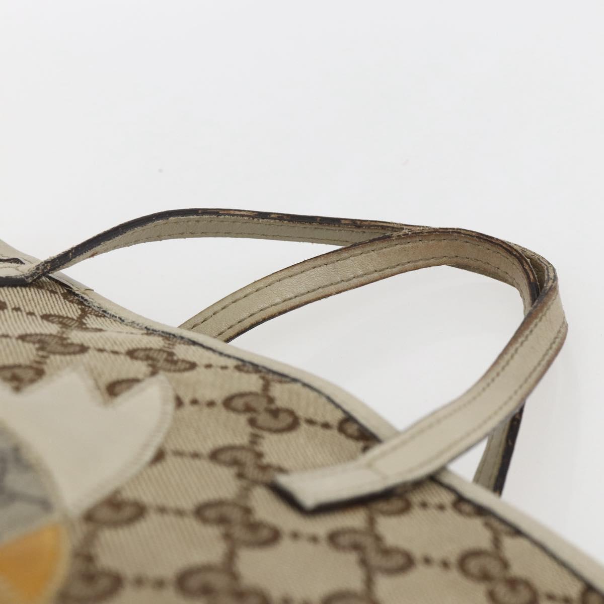 GUCCI GG Canvas Hand Bag Beige Silver 271101 Auth ka2598 - Jerrillo image 8