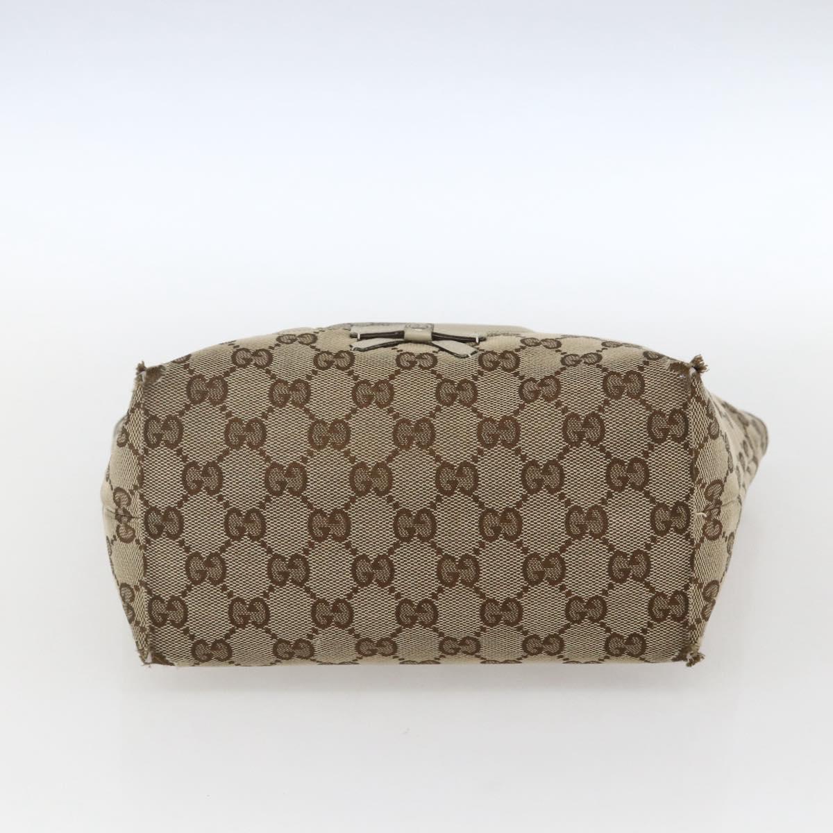 GUCCI GG Canvas Hand Bag Beige Silver 271101 Auth ka2598 - Jerrillo image 5