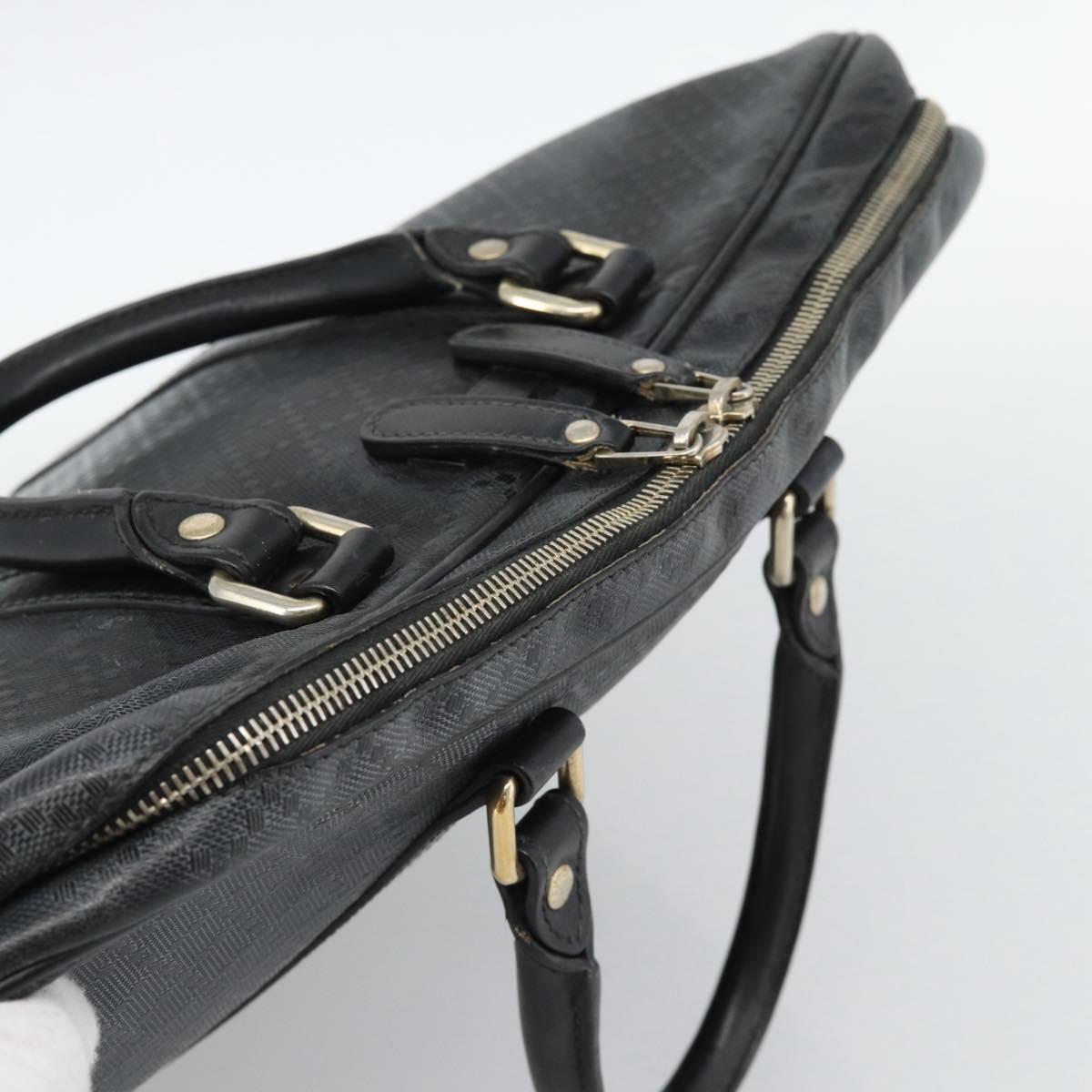 GUCCI Diamante Business Bag Leather Black Gold 208463 Auth ka4780 - Jerrillo image 6