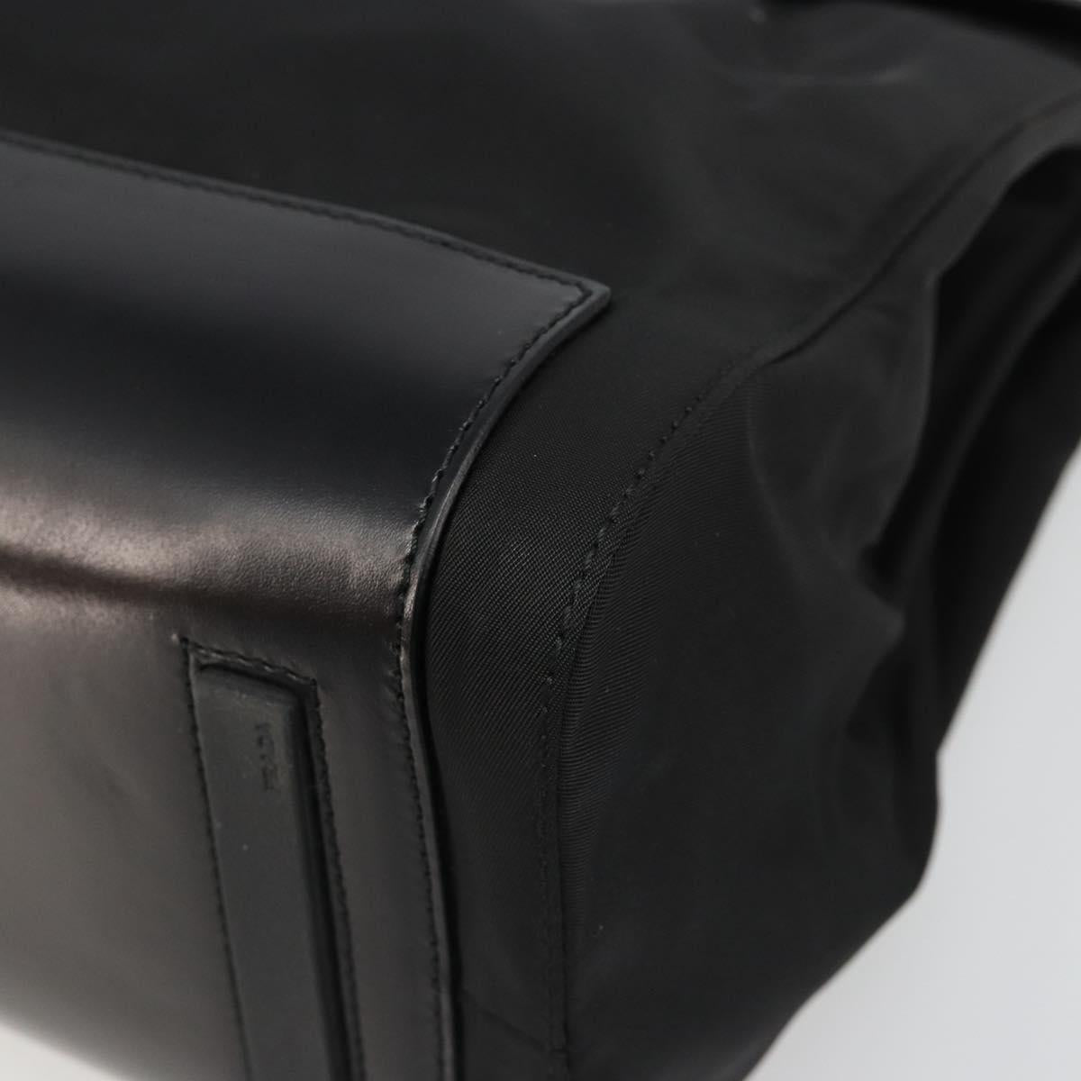 PRADA Hand Bag Nylon Black Silver Auth ka4784A - Jerrillo image 9