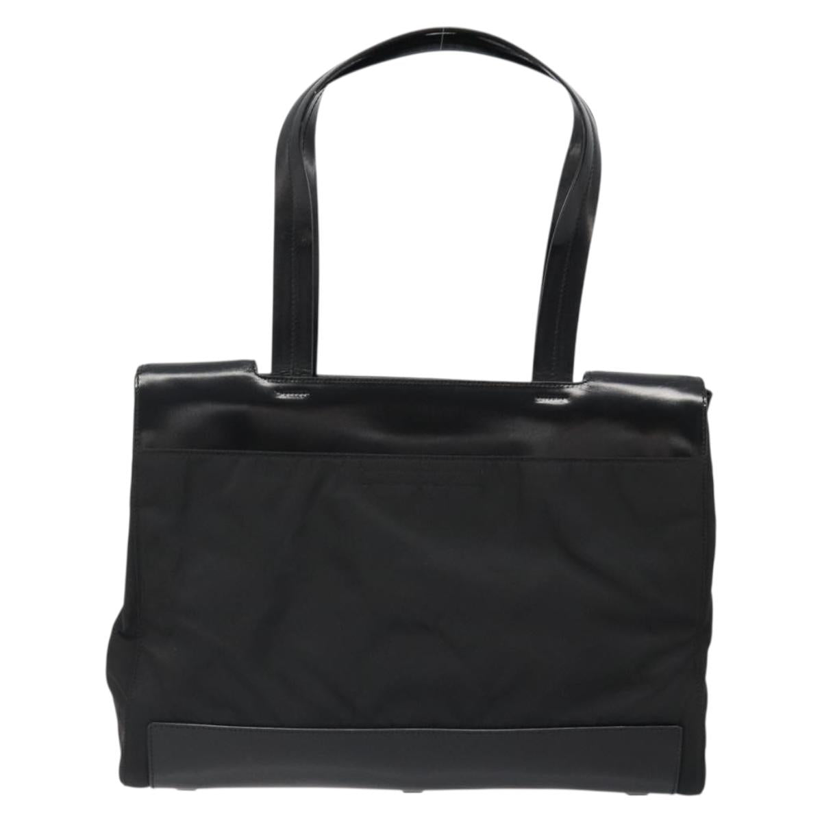 PRADA Hand Bag Nylon Black Silver Auth ka4784A - Jerrillo image 2