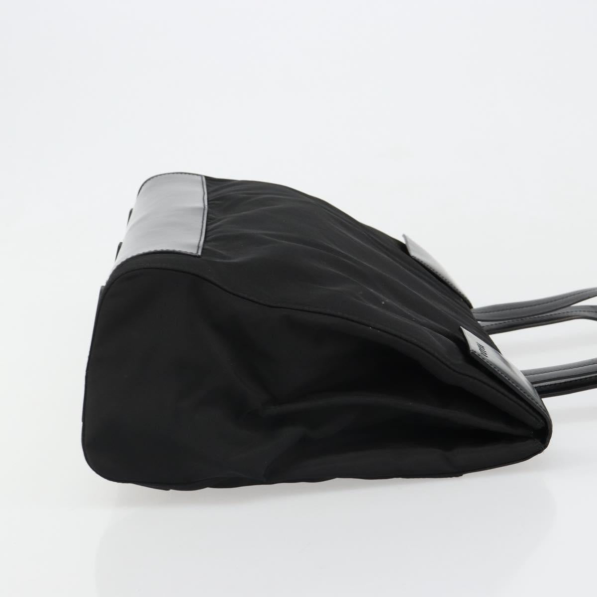 PRADA Hand Bag Nylon Black Silver Auth ka4784A - Jerrillo image 3