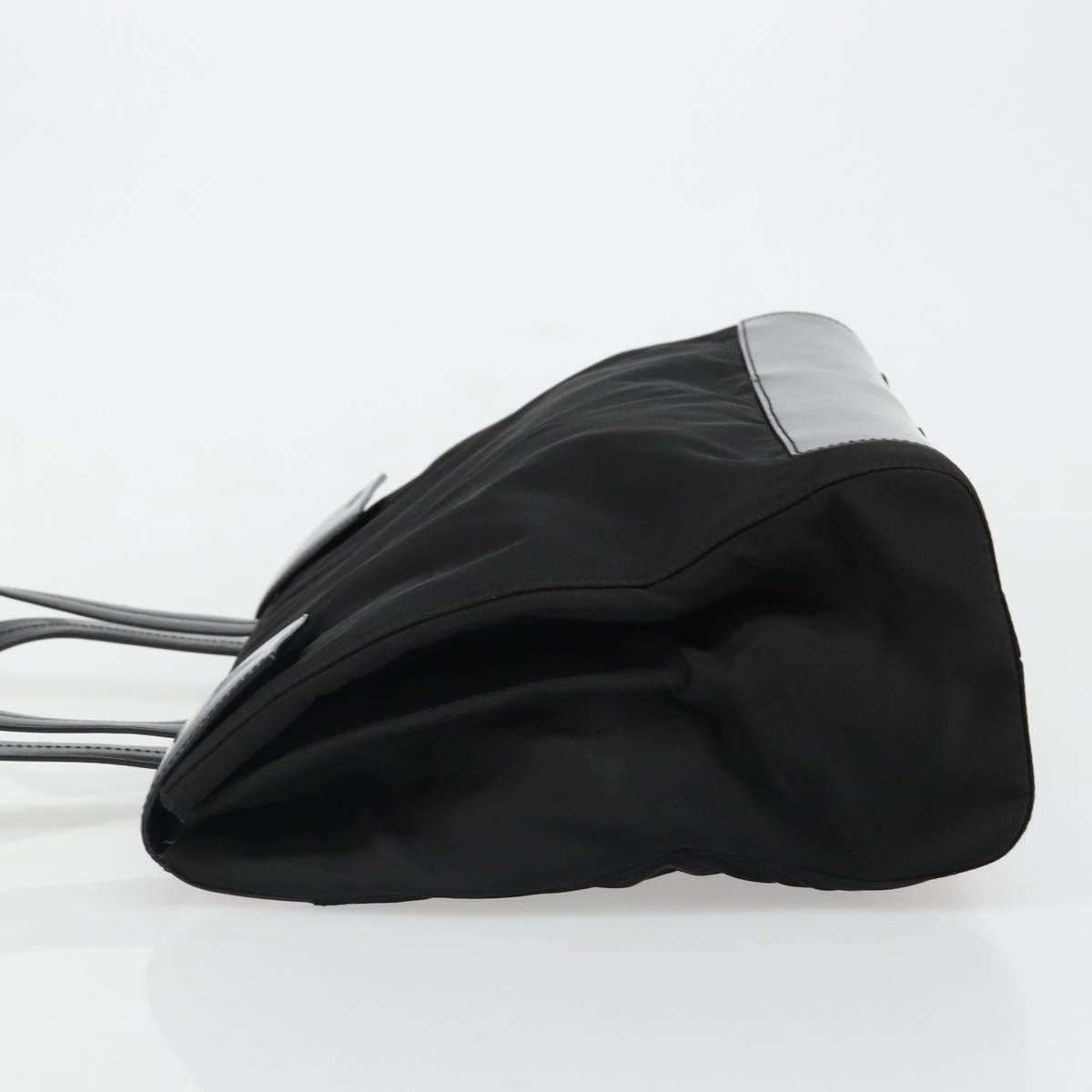 PRADA Hand Bag Nylon Black Silver Auth ka4784A - Jerrillo image 4